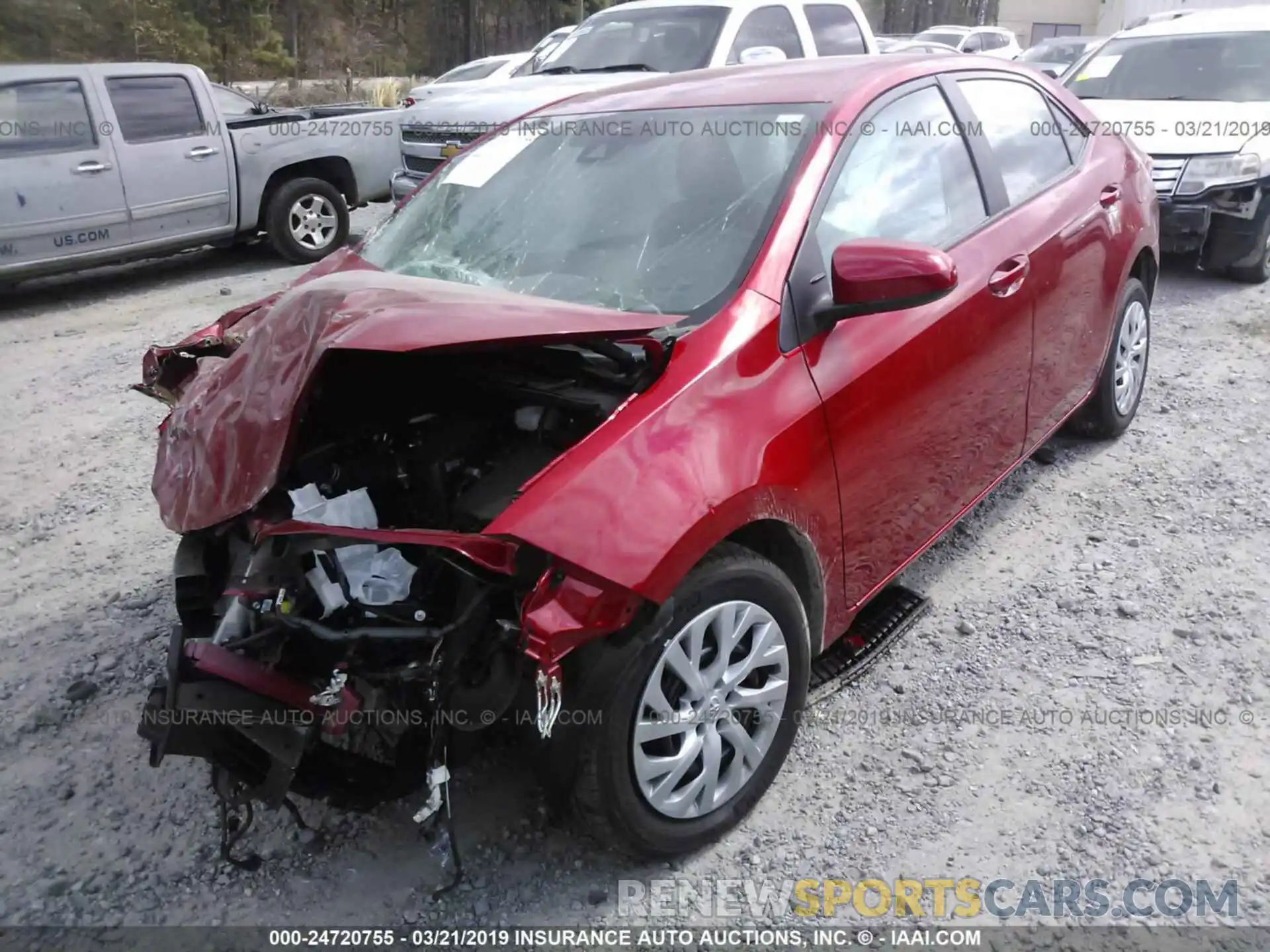 2 Photograph of a damaged car 5YFBURHE7KP866255 TOYOTA COROLLA 2019