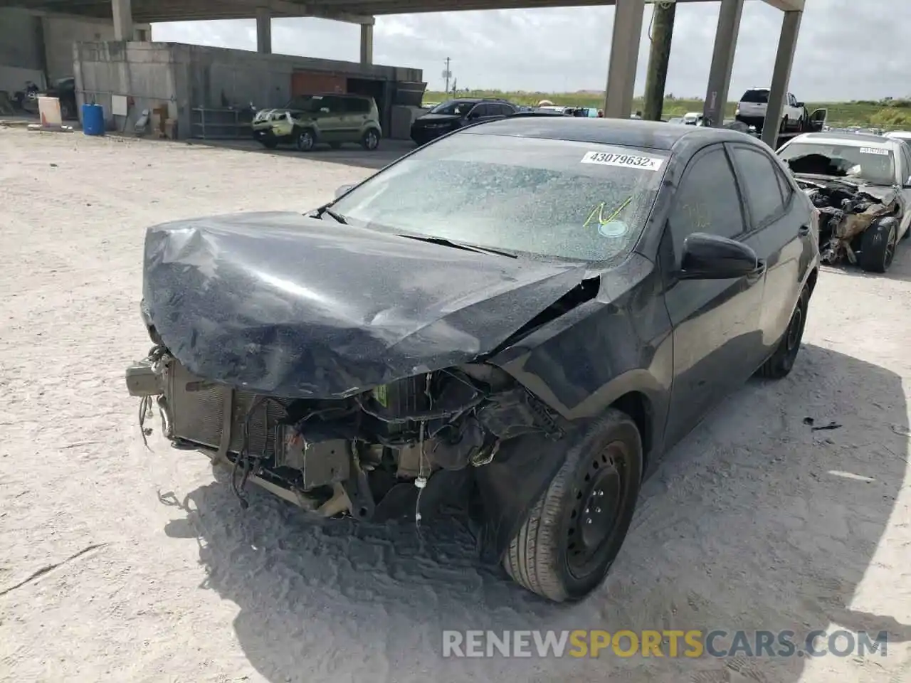 2 Photograph of a damaged car 5YFBURHE7KP866630 TOYOTA COROLLA 2019