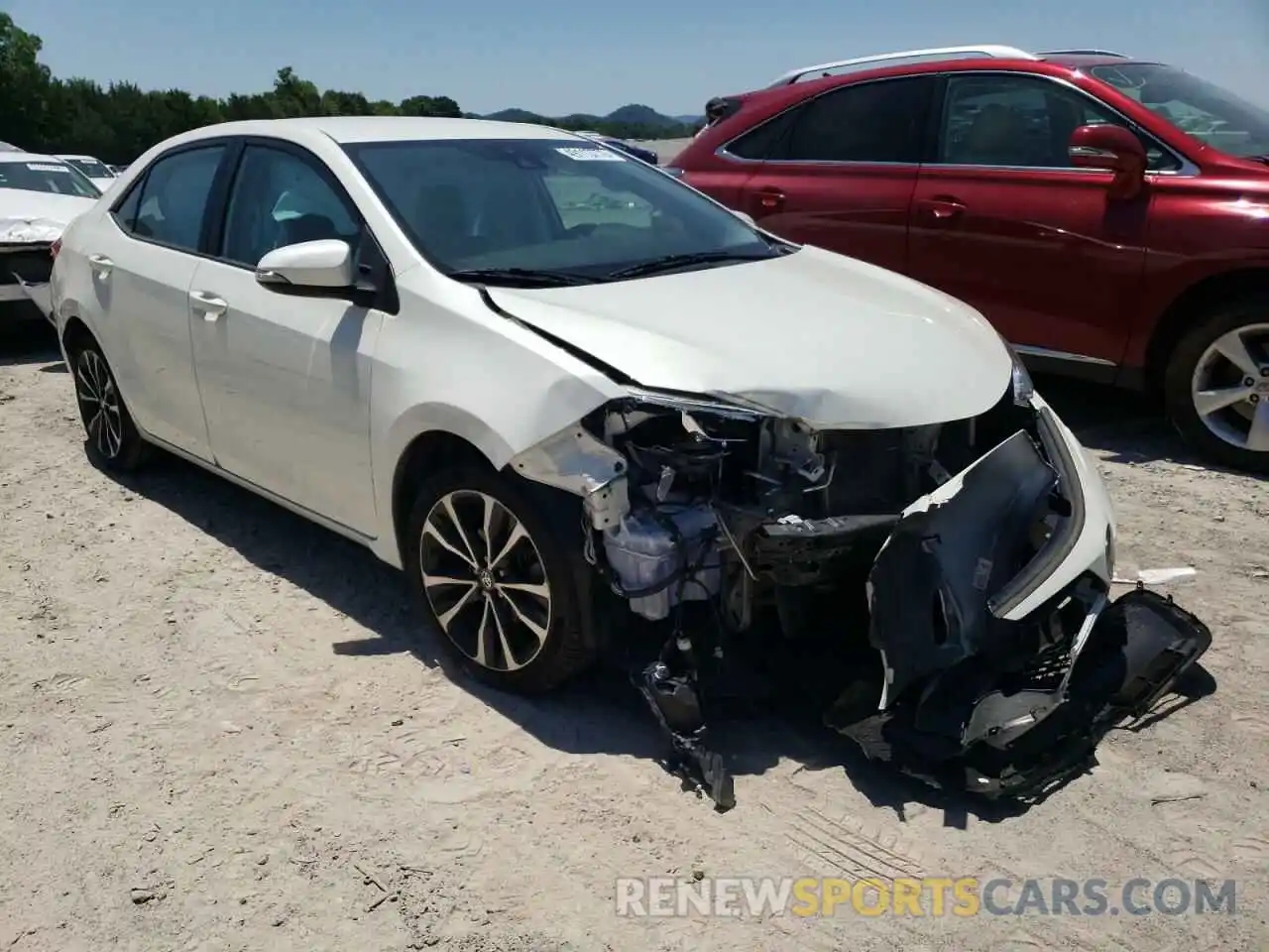 1 Photograph of a damaged car 5YFBURHE7KP867597 TOYOTA COROLLA 2019