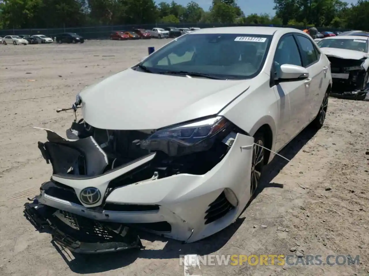 2 Photograph of a damaged car 5YFBURHE7KP867597 TOYOTA COROLLA 2019