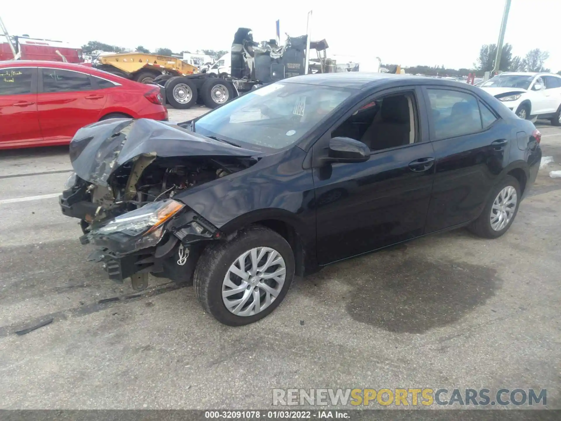 2 Photograph of a damaged car 5YFBURHE7KP870953 TOYOTA COROLLA 2019