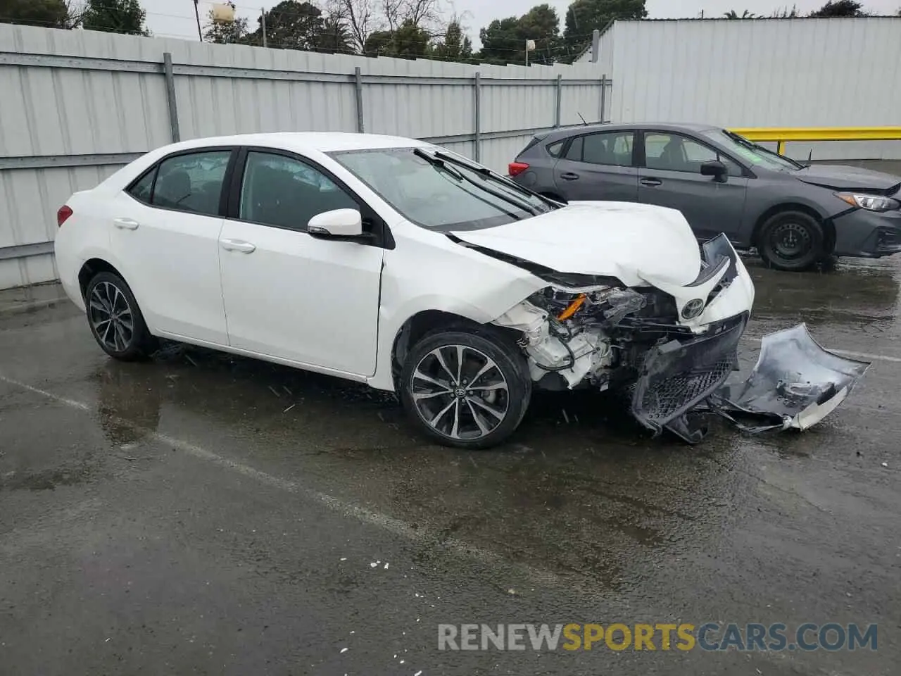 4 Photograph of a damaged car 5YFBURHE7KP871083 TOYOTA COROLLA 2019