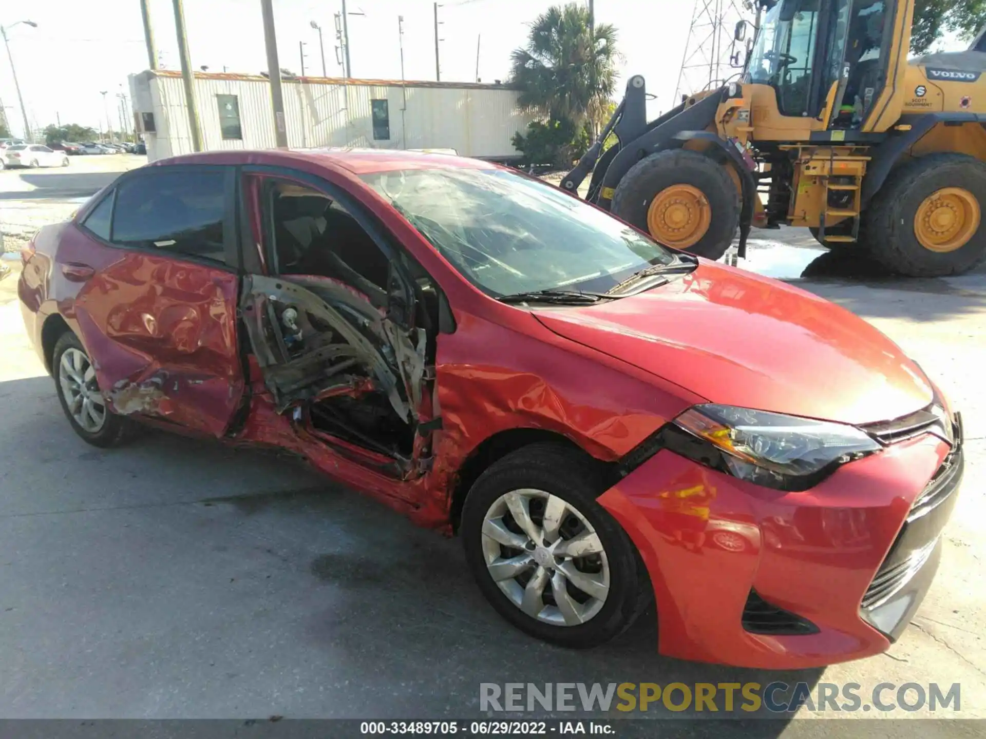 1 Photograph of a damaged car 5YFBURHE7KP871410 TOYOTA COROLLA 2019