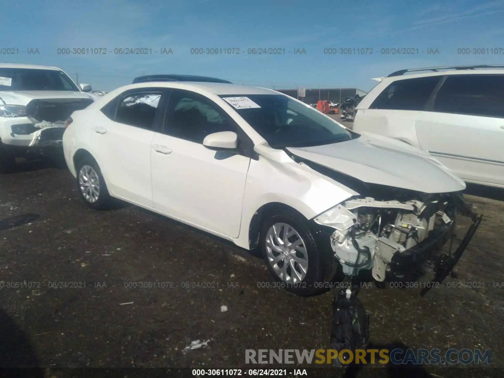 1 Photograph of a damaged car 5YFBURHE7KP873237 TOYOTA COROLLA 2019