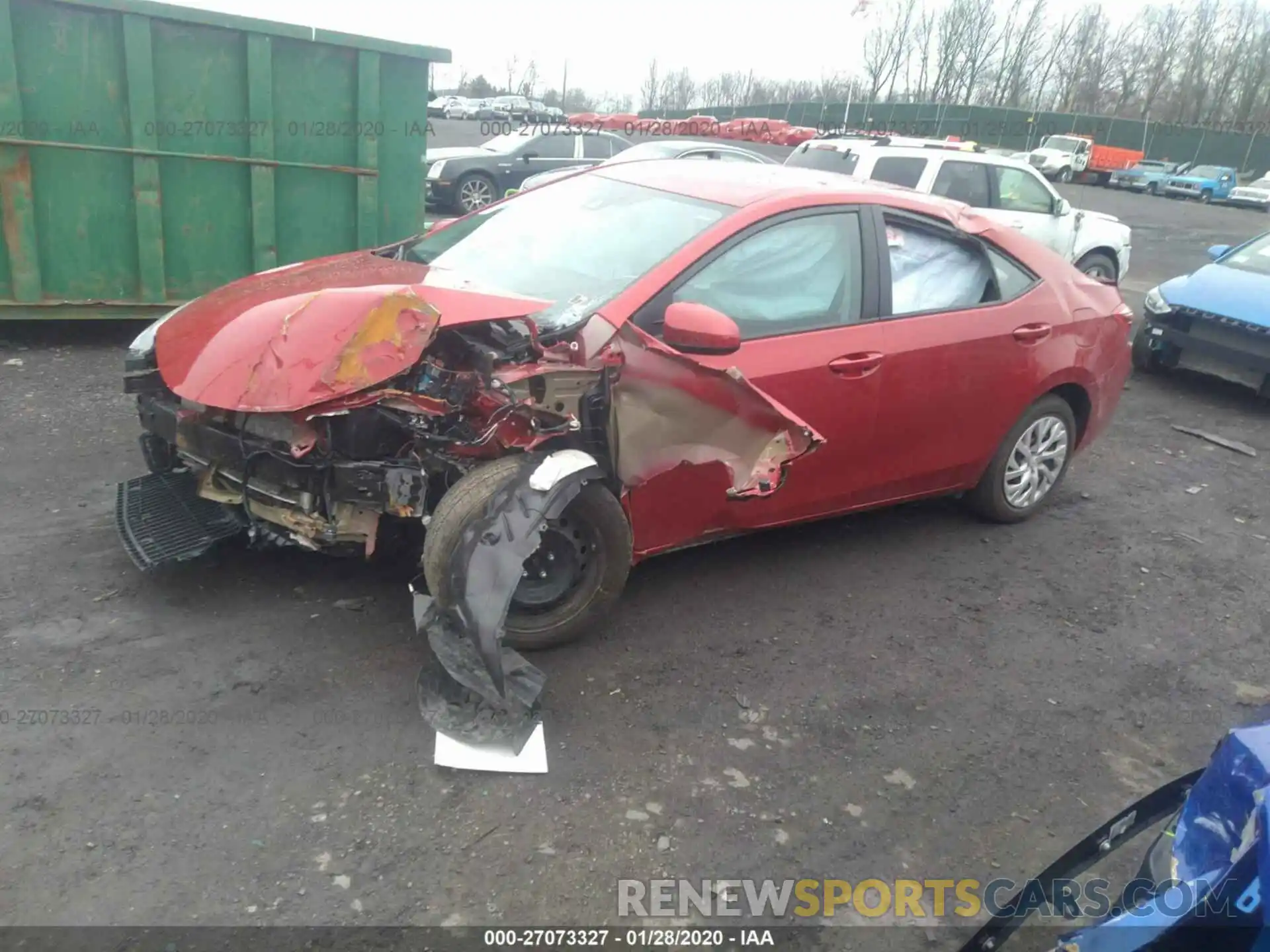 2 Photograph of a damaged car 5YFBURHE7KP874596 TOYOTA COROLLA 2019