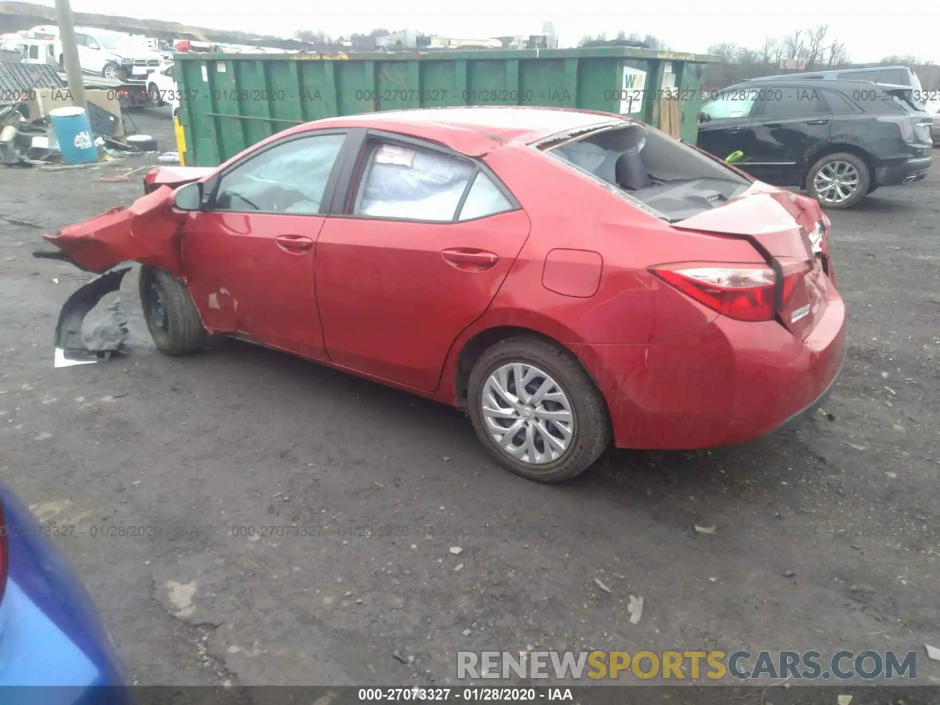 3 Photograph of a damaged car 5YFBURHE7KP874596 TOYOTA COROLLA 2019