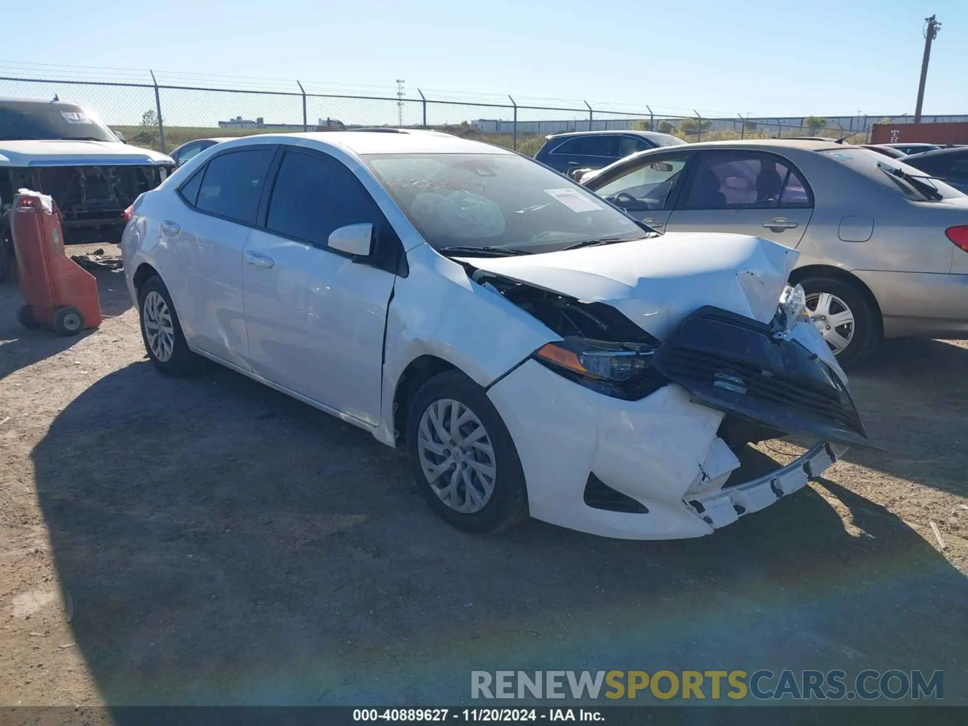 1 Photograph of a damaged car 5YFBURHE7KP875277 TOYOTA COROLLA 2019
