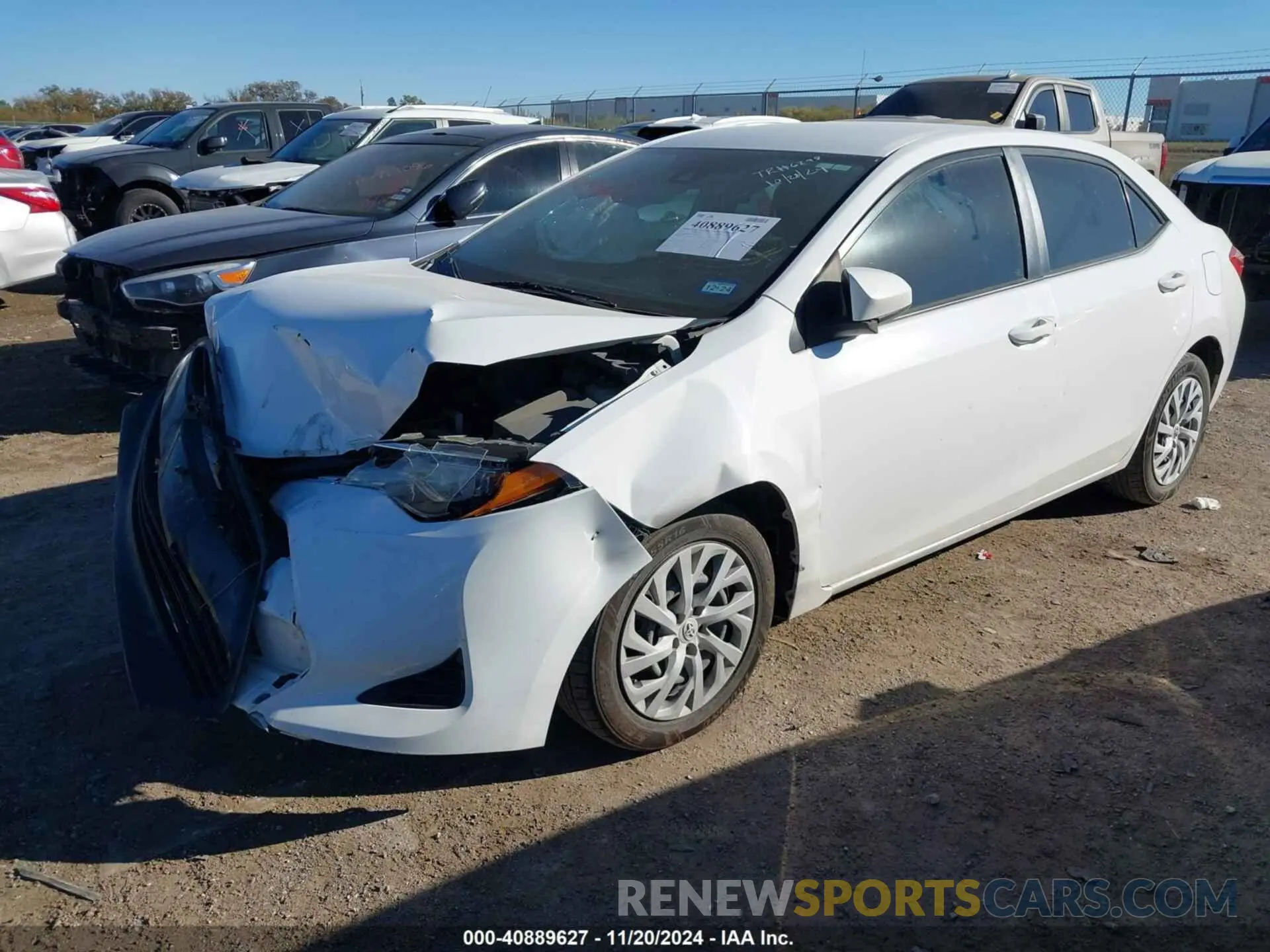 2 Photograph of a damaged car 5YFBURHE7KP875277 TOYOTA COROLLA 2019