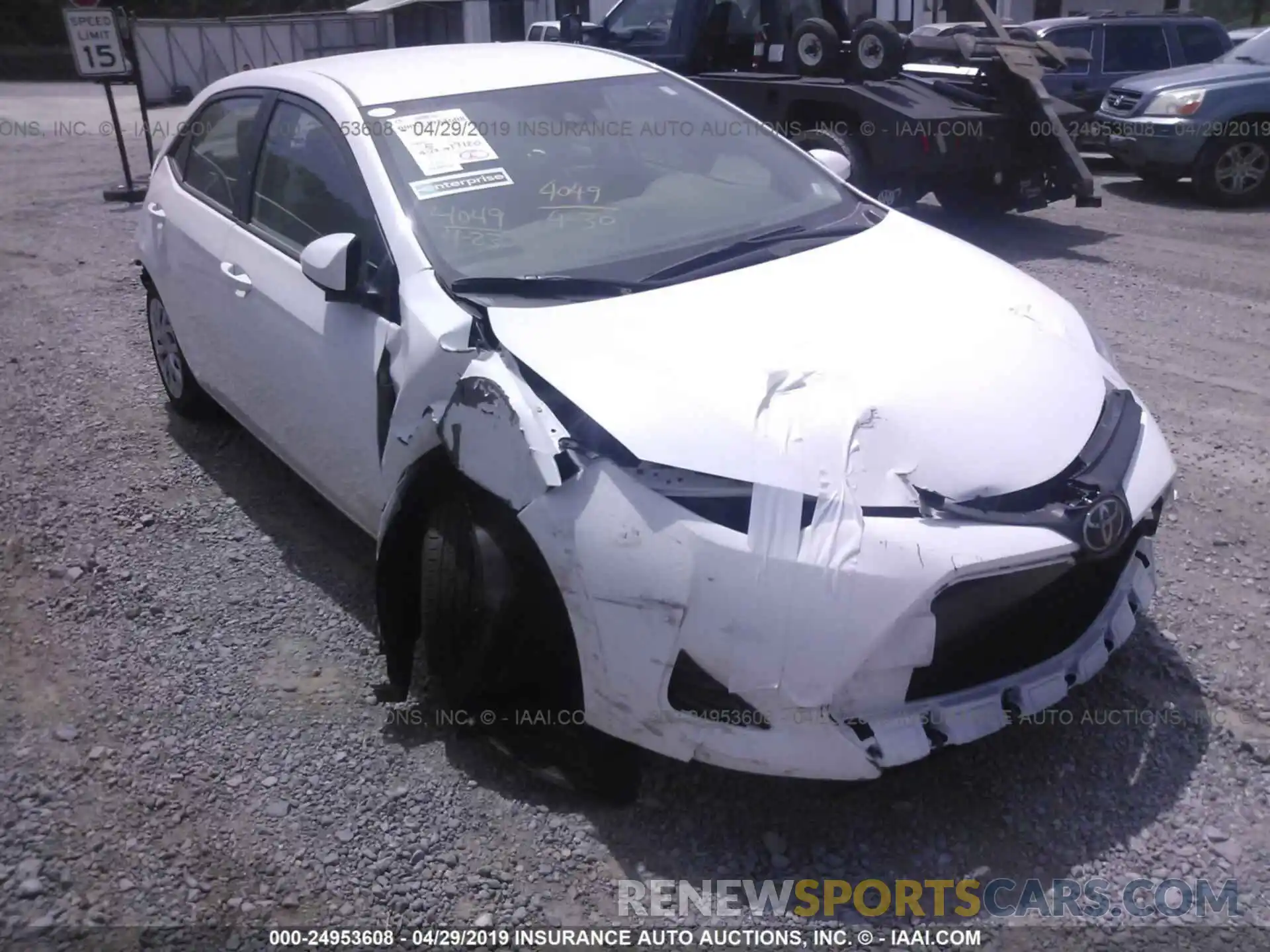 1 Photograph of a damaged car 5YFBURHE7KP875313 TOYOTA COROLLA 2019