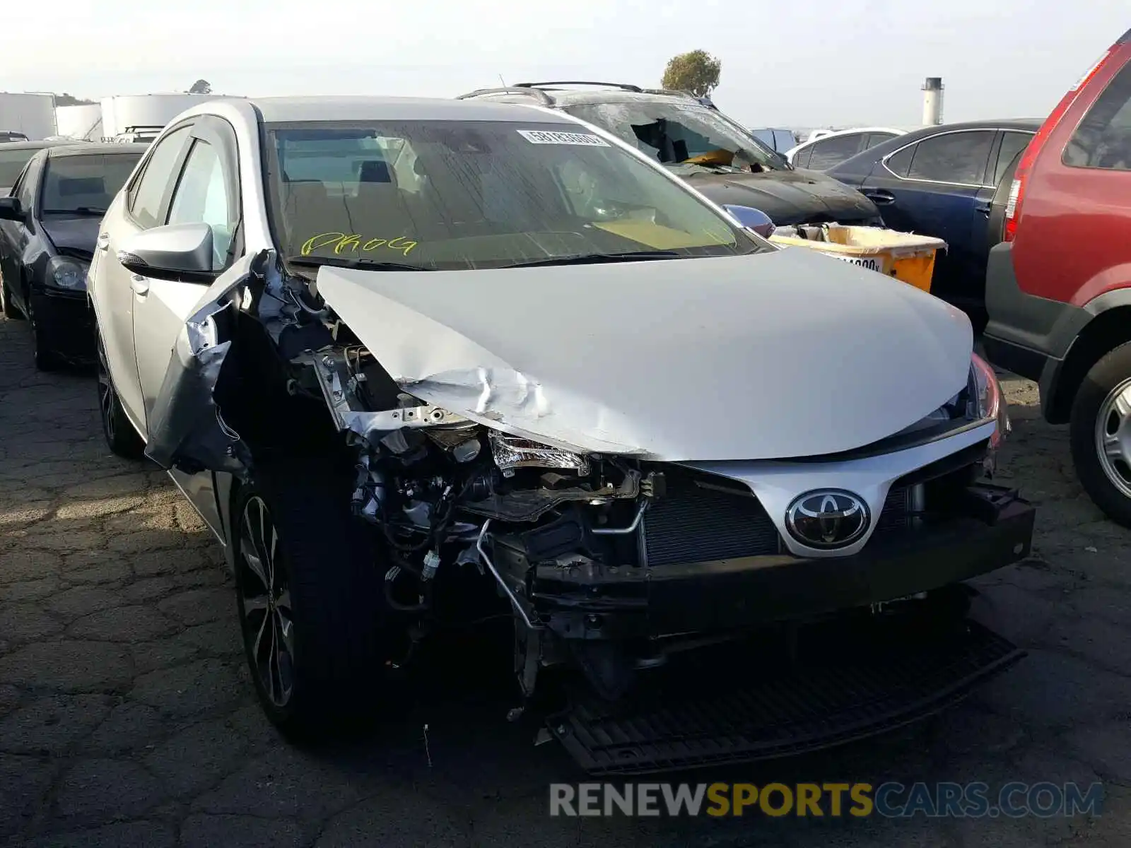 1 Photograph of a damaged car 5YFBURHE7KP875411 TOYOTA COROLLA 2019