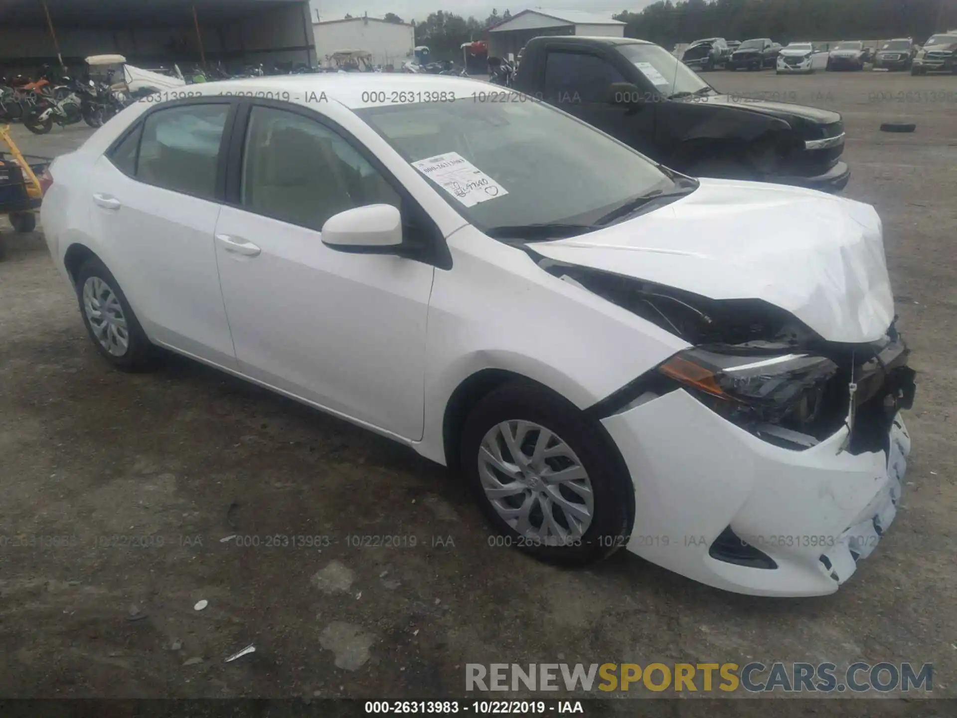 1 Photograph of a damaged car 5YFBURHE7KP876820 TOYOTA COROLLA 2019