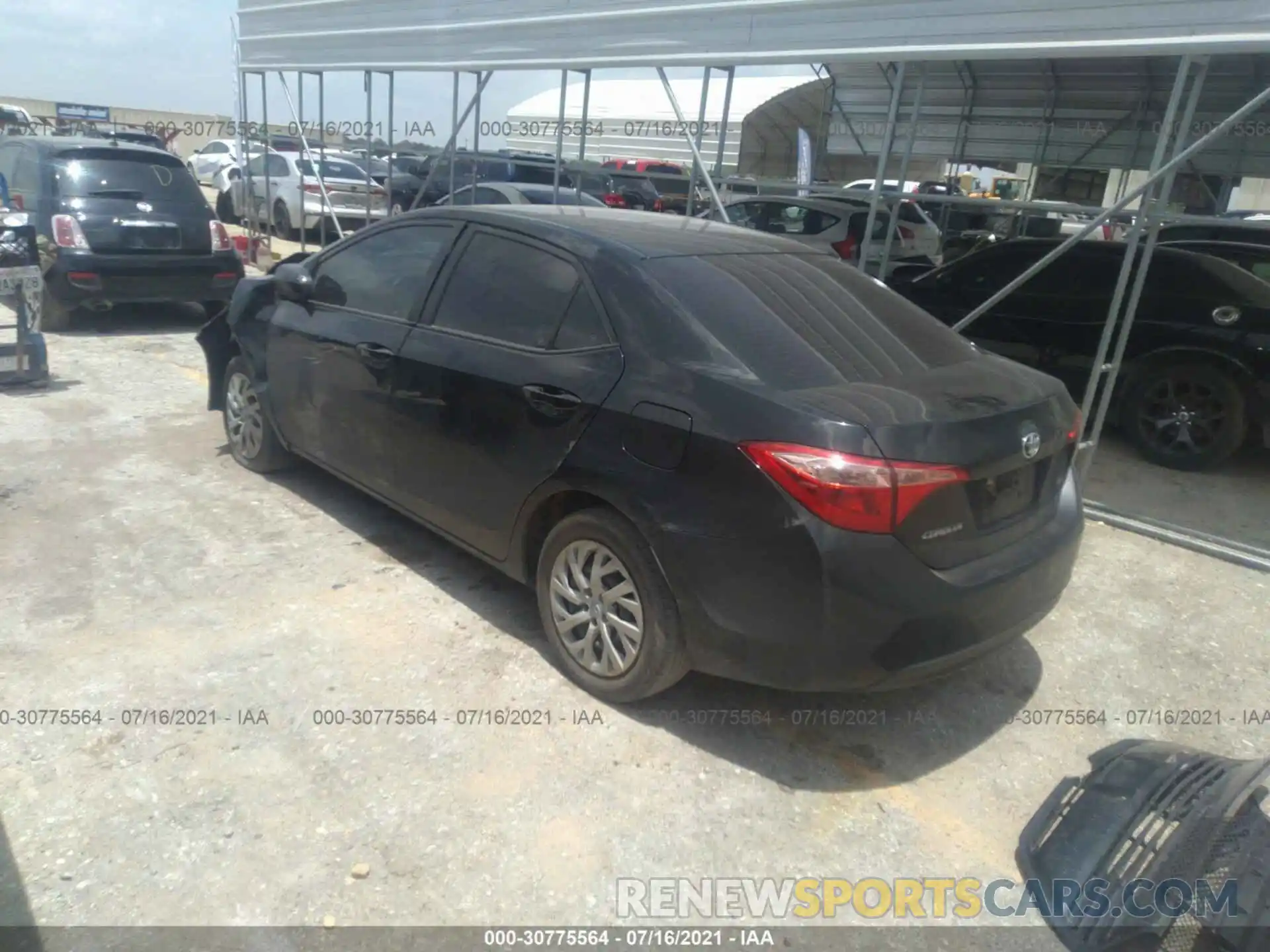 3 Photograph of a damaged car 5YFBURHE7KP877448 TOYOTA COROLLA 2019