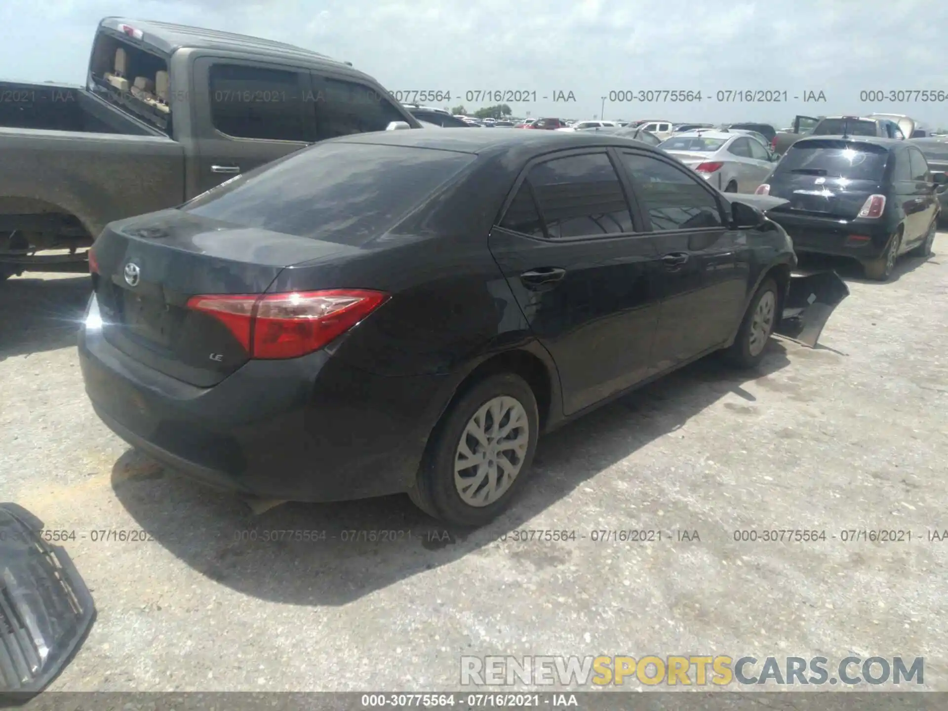 4 Photograph of a damaged car 5YFBURHE7KP877448 TOYOTA COROLLA 2019