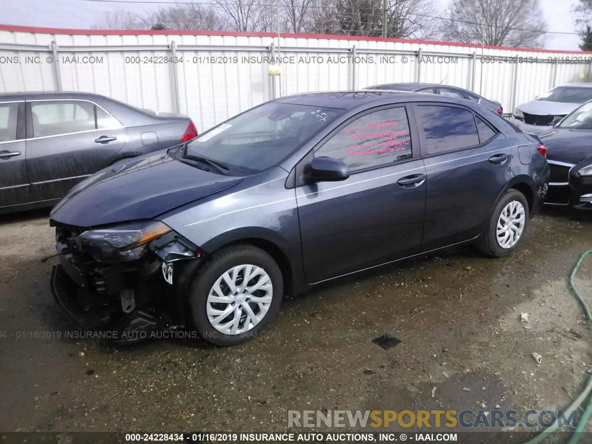 2 Photograph of a damaged car 5YFBURHE7KP877515 TOYOTA COROLLA 2019