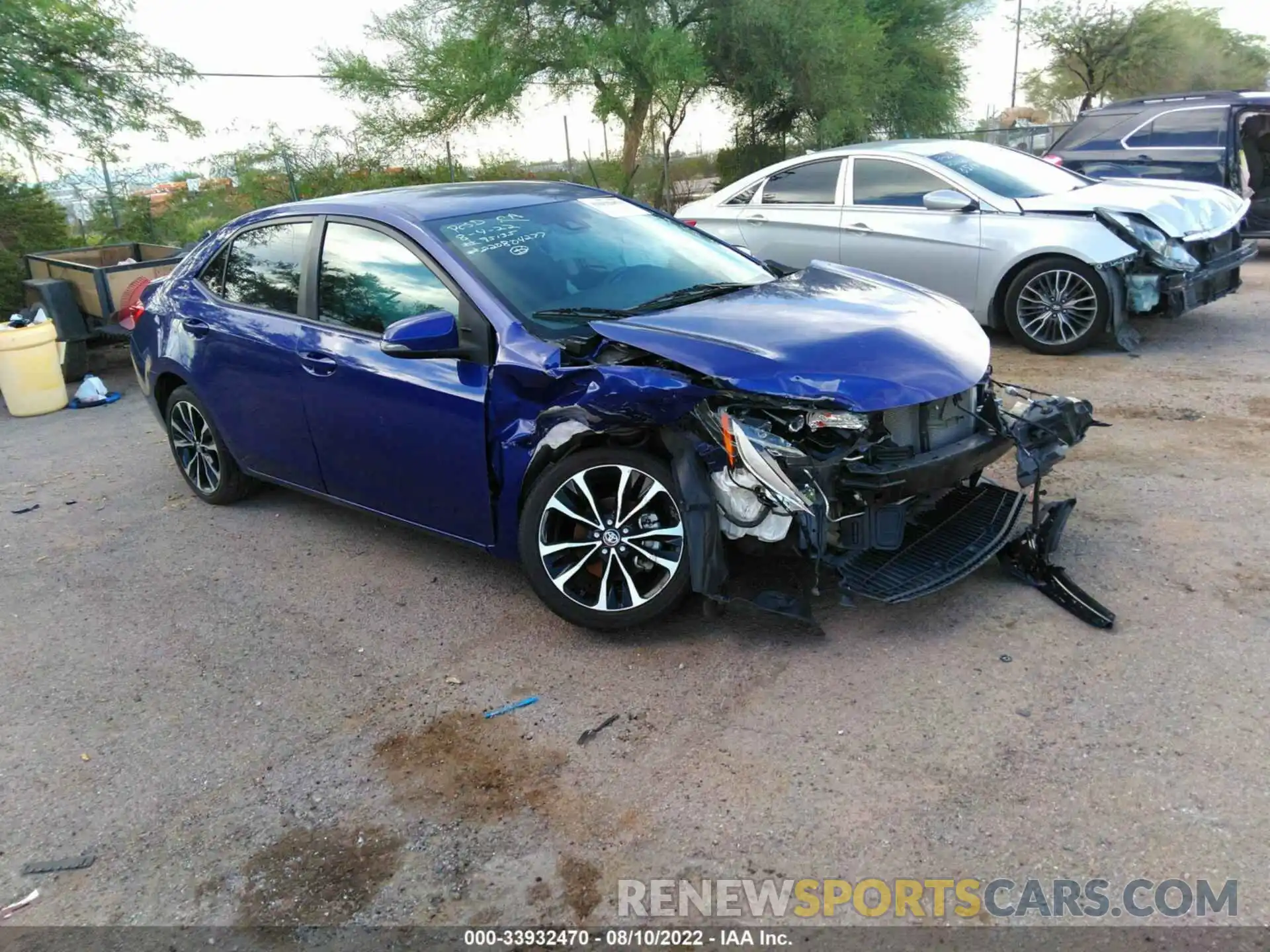 1 Photograph of a damaged car 5YFBURHE7KP877823 TOYOTA COROLLA 2019