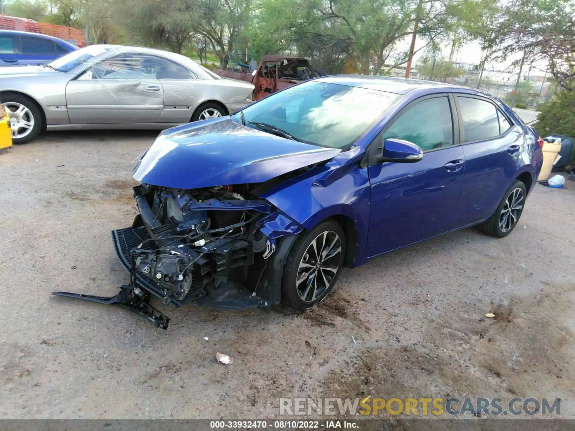 2 Photograph of a damaged car 5YFBURHE7KP877823 TOYOTA COROLLA 2019