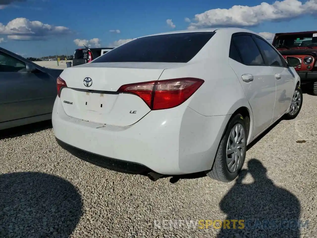 4 Photograph of a damaged car 5YFBURHE7KP878969 TOYOTA COROLLA 2019