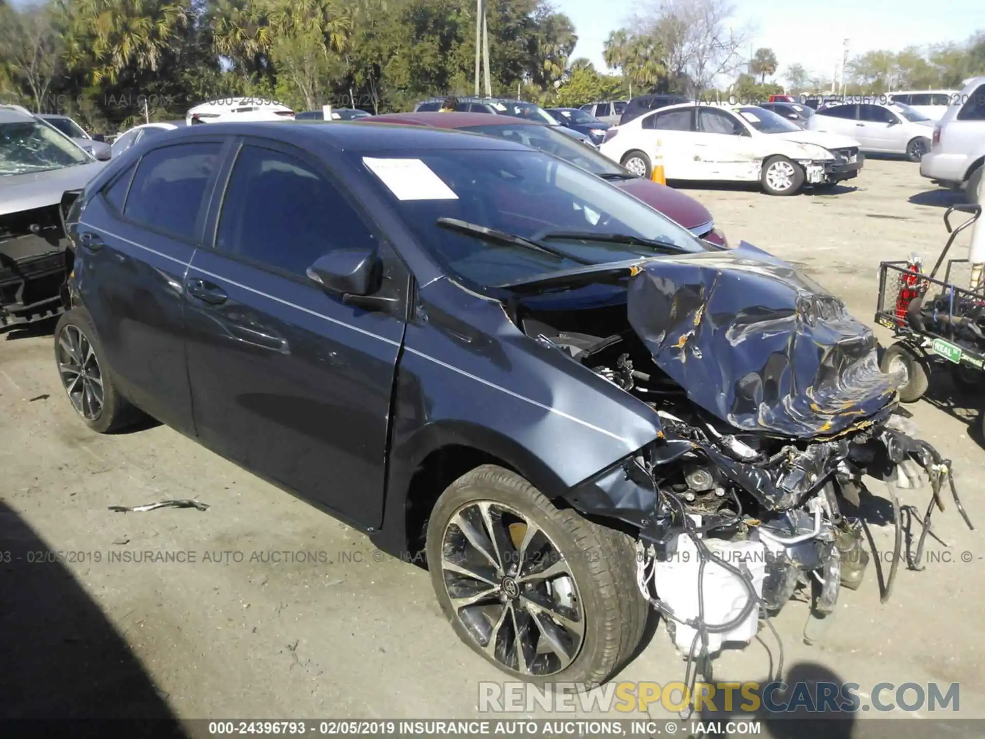 1 Photograph of a damaged car 5YFBURHE7KP879281 TOYOTA COROLLA 2019