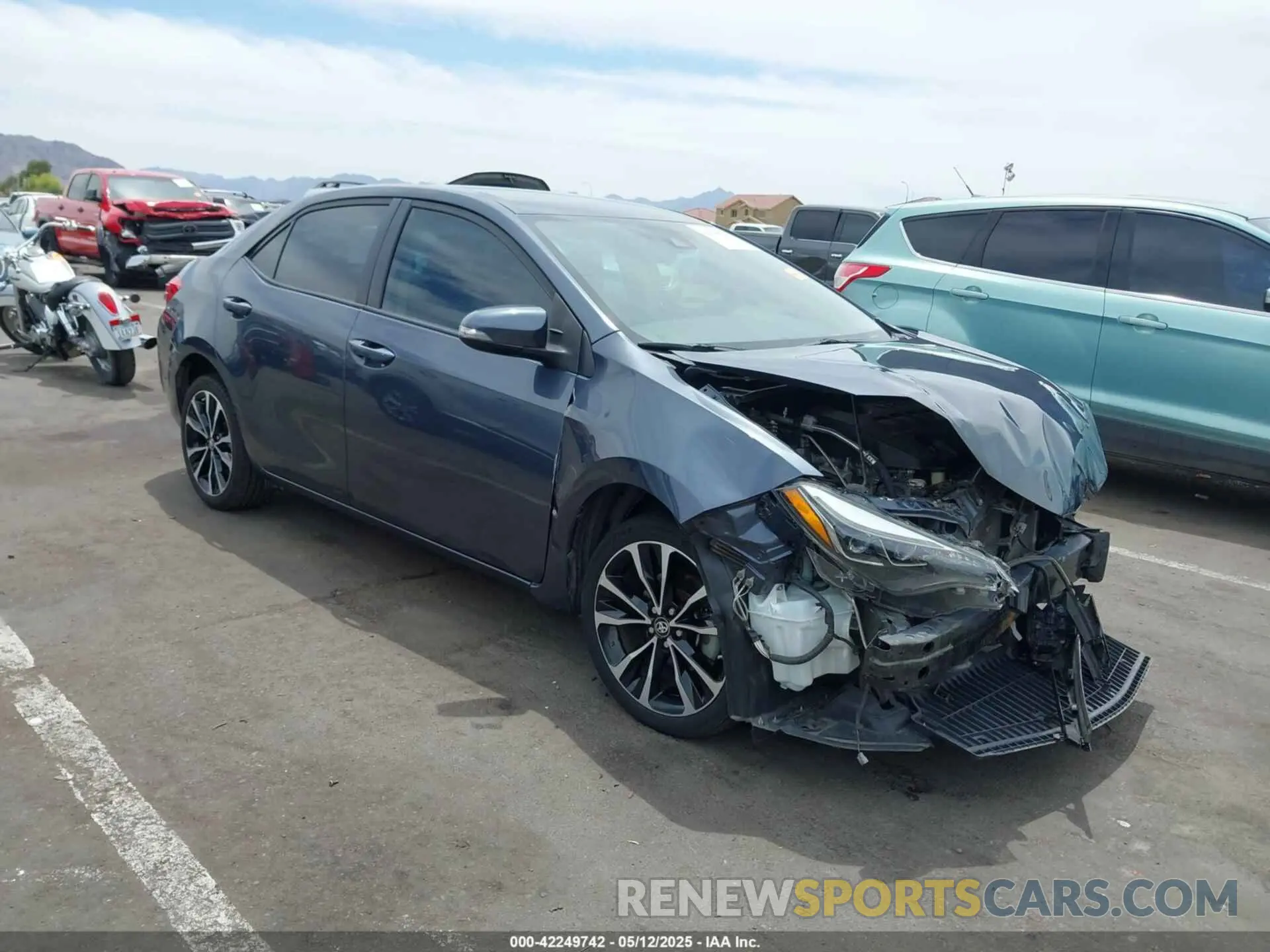 1 Photograph of a damaged car 5YFBURHE7KP879801 TOYOTA COROLLA 2019