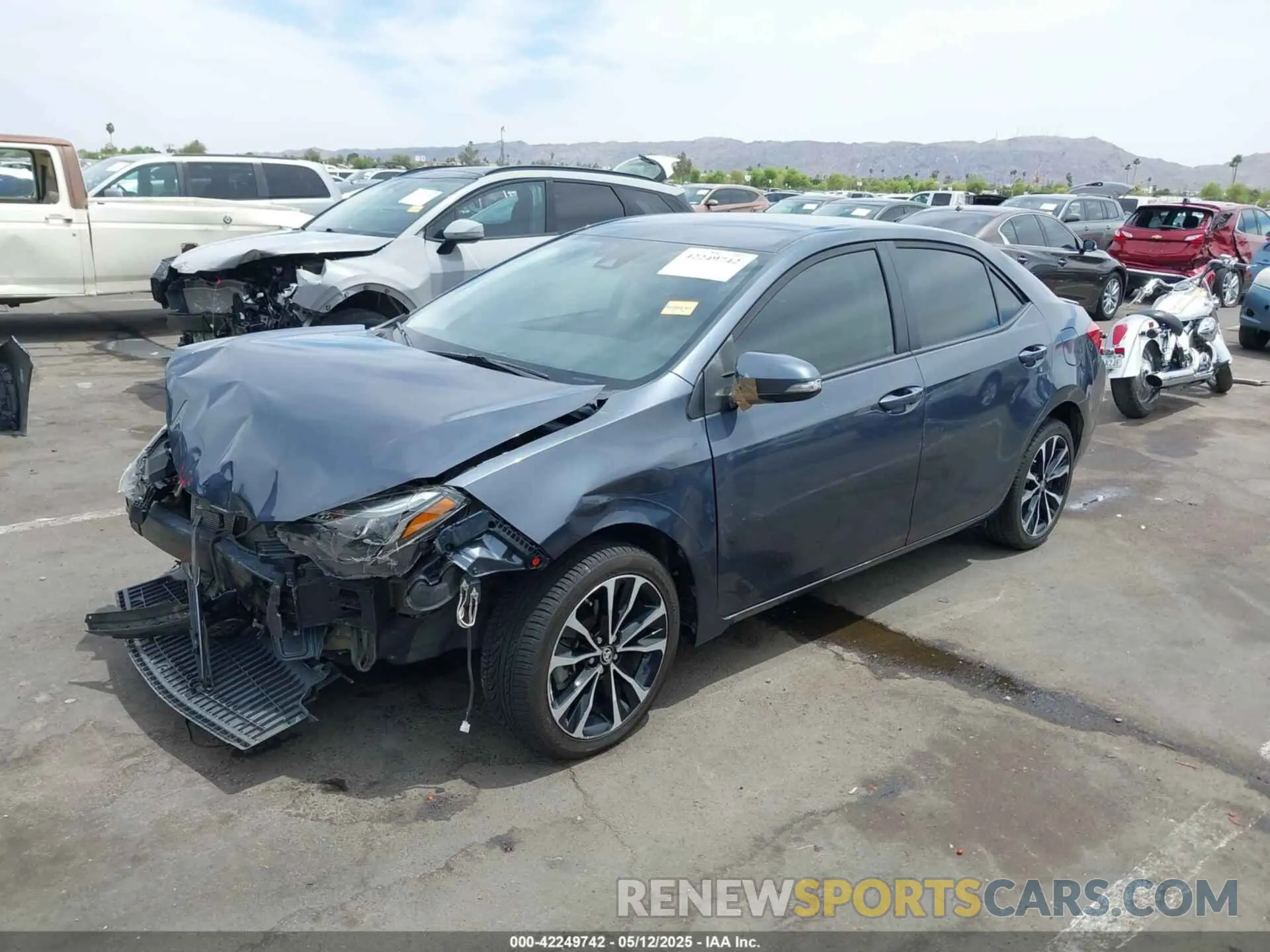 2 Photograph of a damaged car 5YFBURHE7KP879801 TOYOTA COROLLA 2019