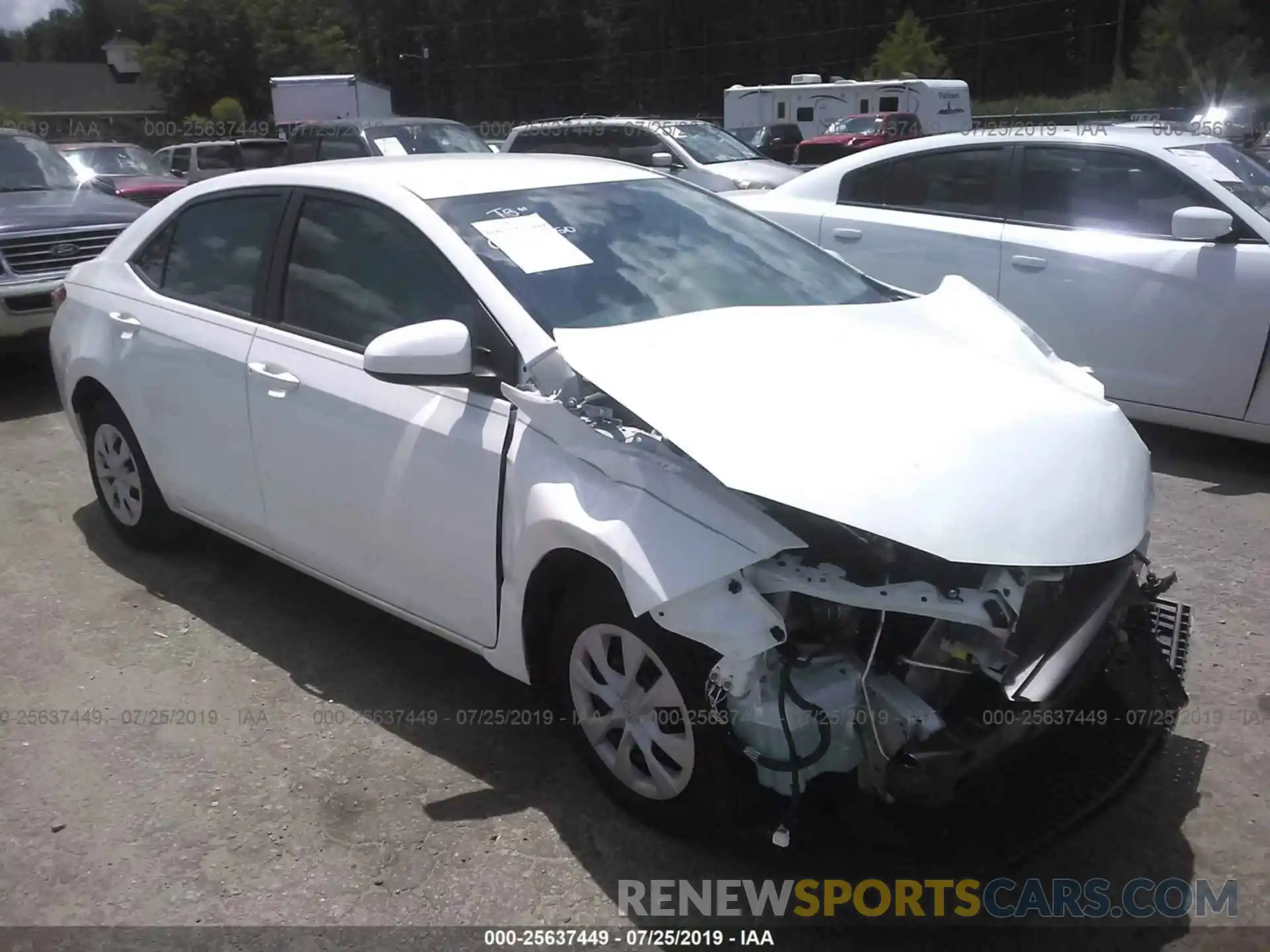 1 Photograph of a damaged car 5YFBURHE7KP879961 TOYOTA COROLLA 2019