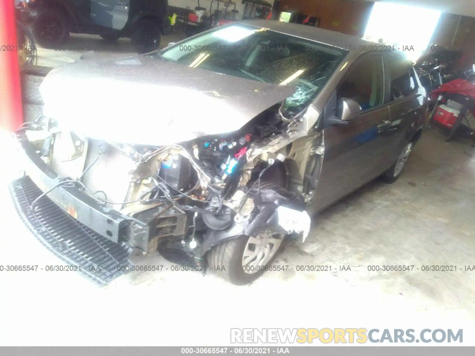 2 Photograph of a damaged car 5YFBURHE7KP880513 TOYOTA COROLLA 2019