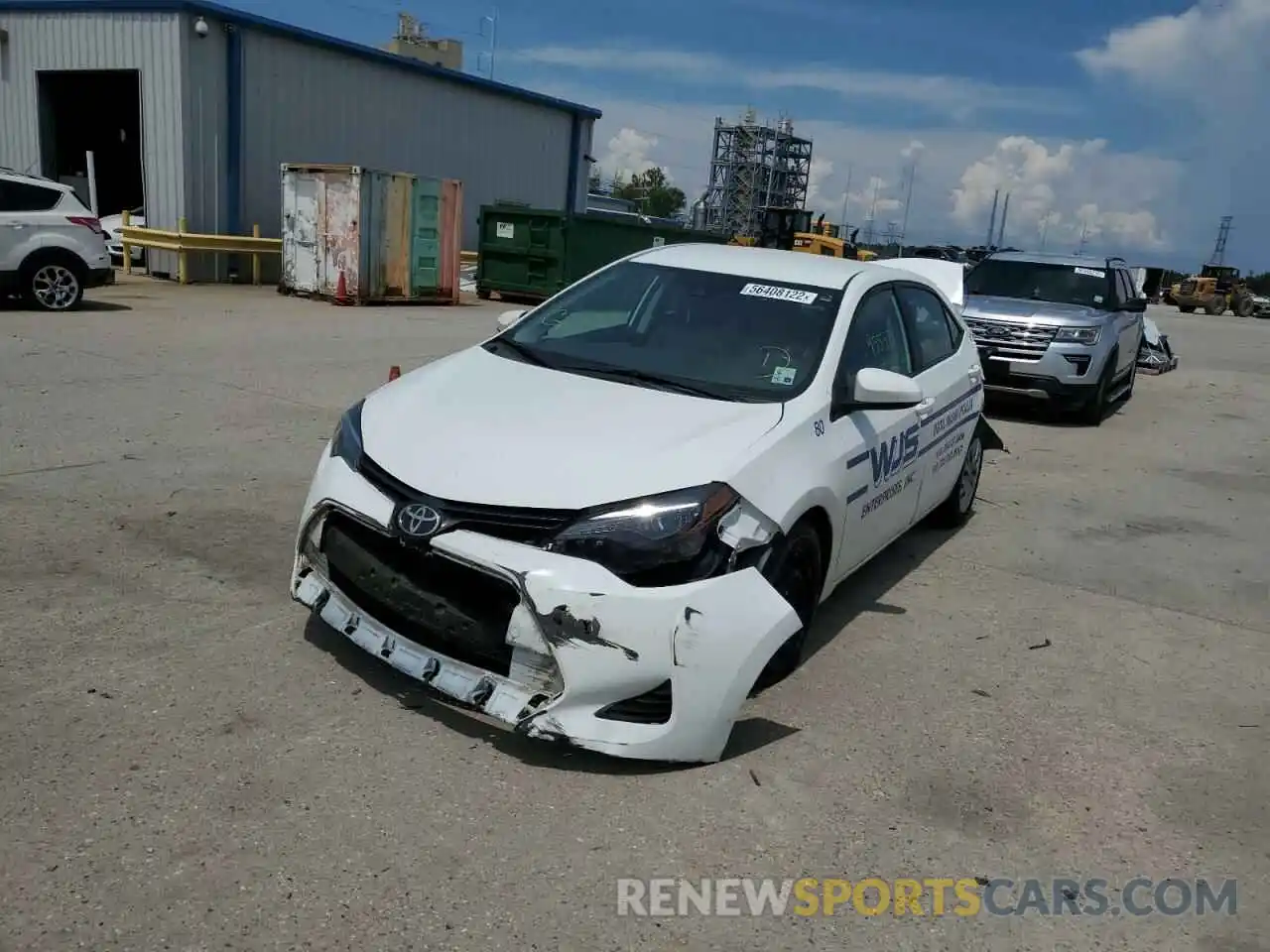 2 Photograph of a damaged car 5YFBURHE7KP881466 TOYOTA COROLLA 2019