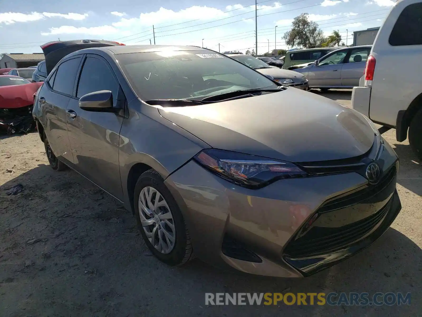 1 Photograph of a damaged car 5YFBURHE7KP881774 TOYOTA COROLLA 2019