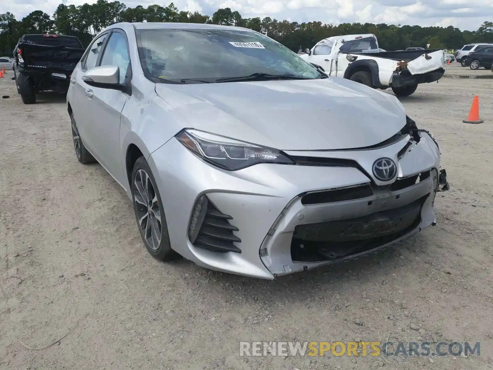 1 Photograph of a damaged car 5YFBURHE7KP882133 TOYOTA COROLLA 2019