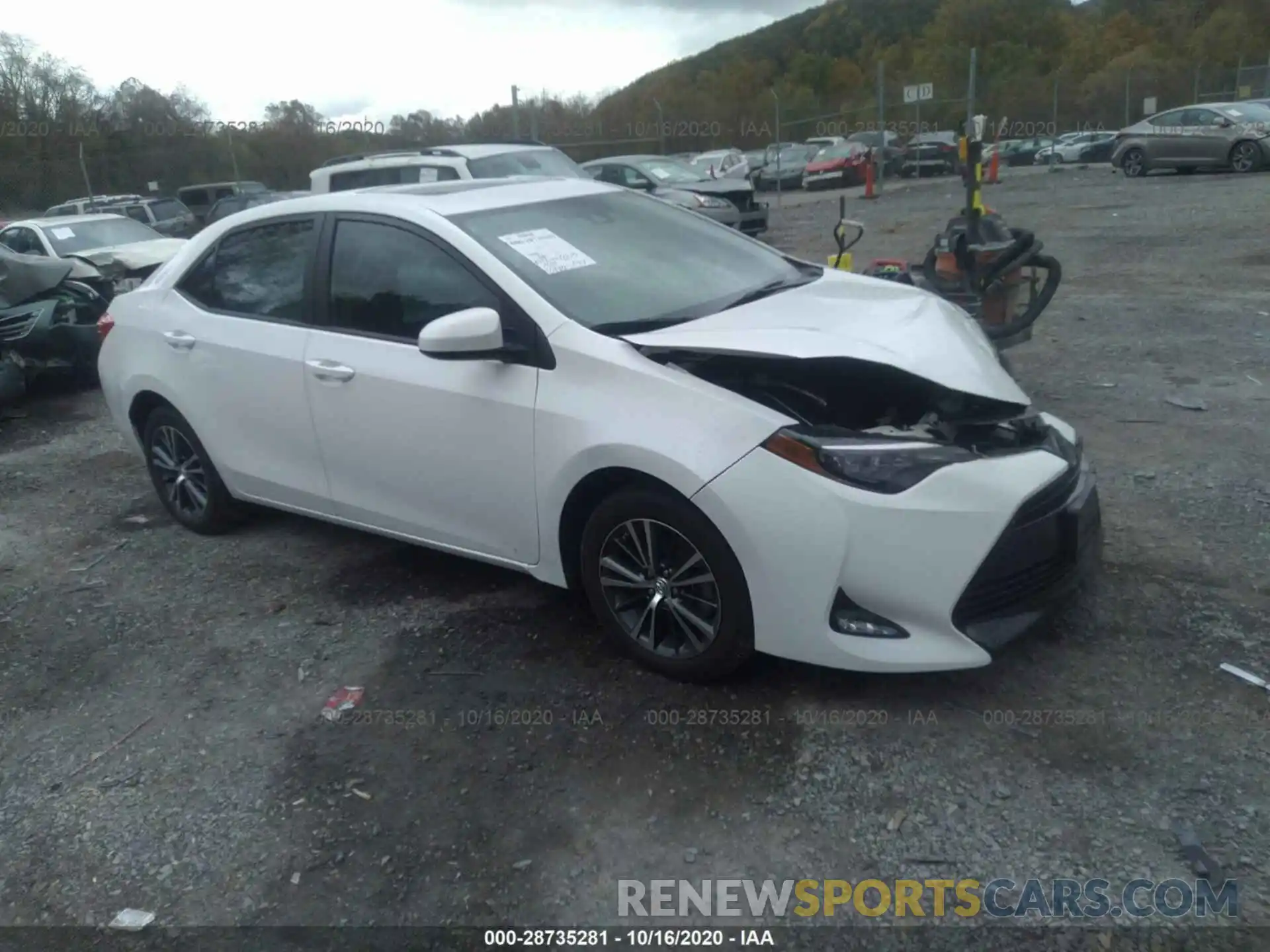 1 Photograph of a damaged car 5YFBURHE7KP883346 TOYOTA COROLLA 2019