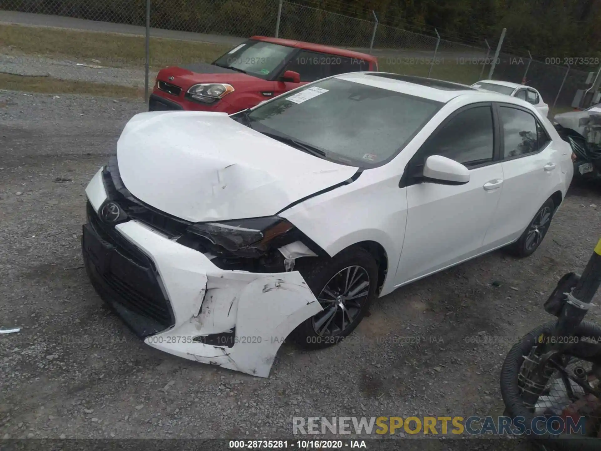 2 Photograph of a damaged car 5YFBURHE7KP883346 TOYOTA COROLLA 2019