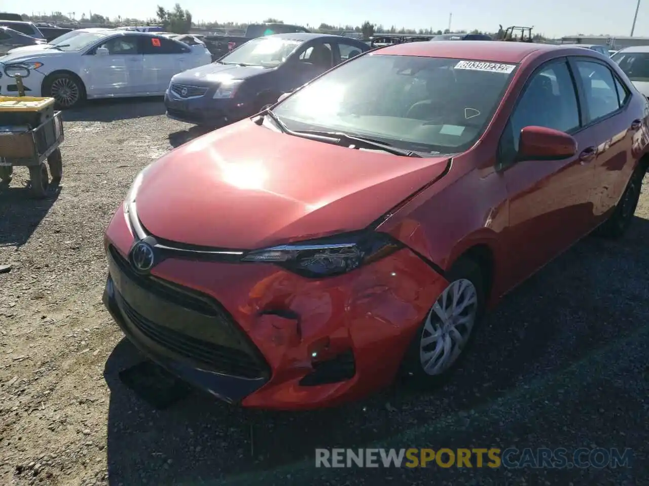 9 Photograph of a damaged car 5YFBURHE7KP884626 TOYOTA COROLLA 2019