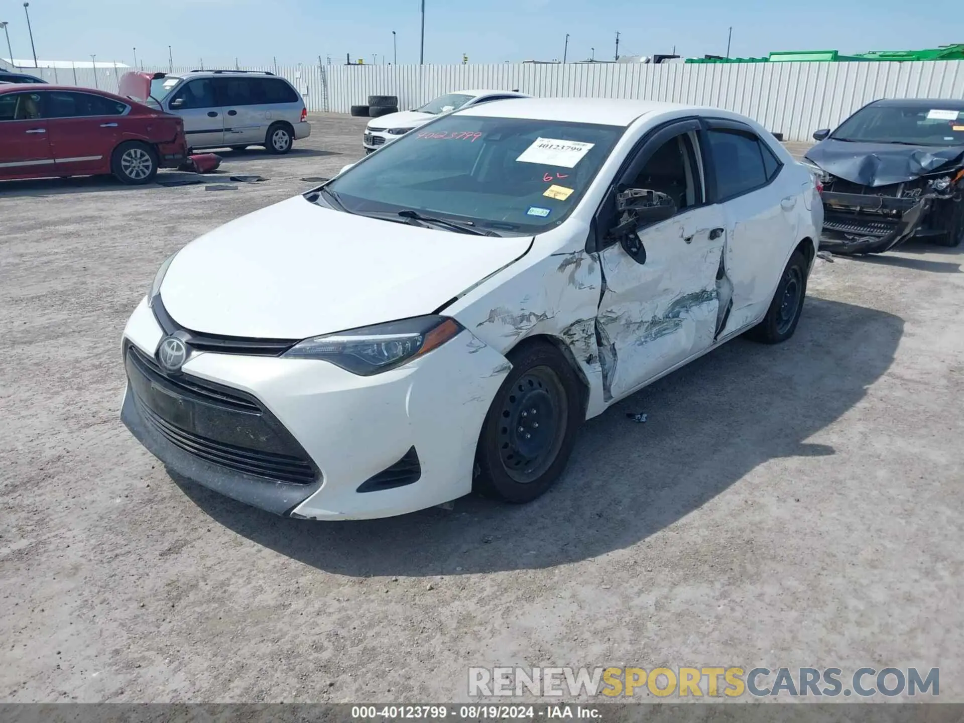 6 Photograph of a damaged car 5YFBURHE7KP885369 TOYOTA COROLLA 2019