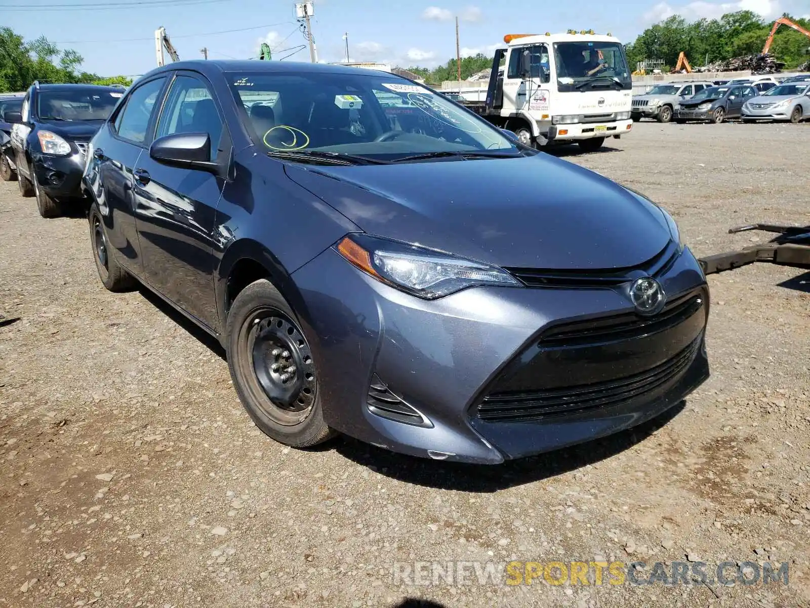 1 Photograph of a damaged car 5YFBURHE7KP886439 TOYOTA COROLLA 2019