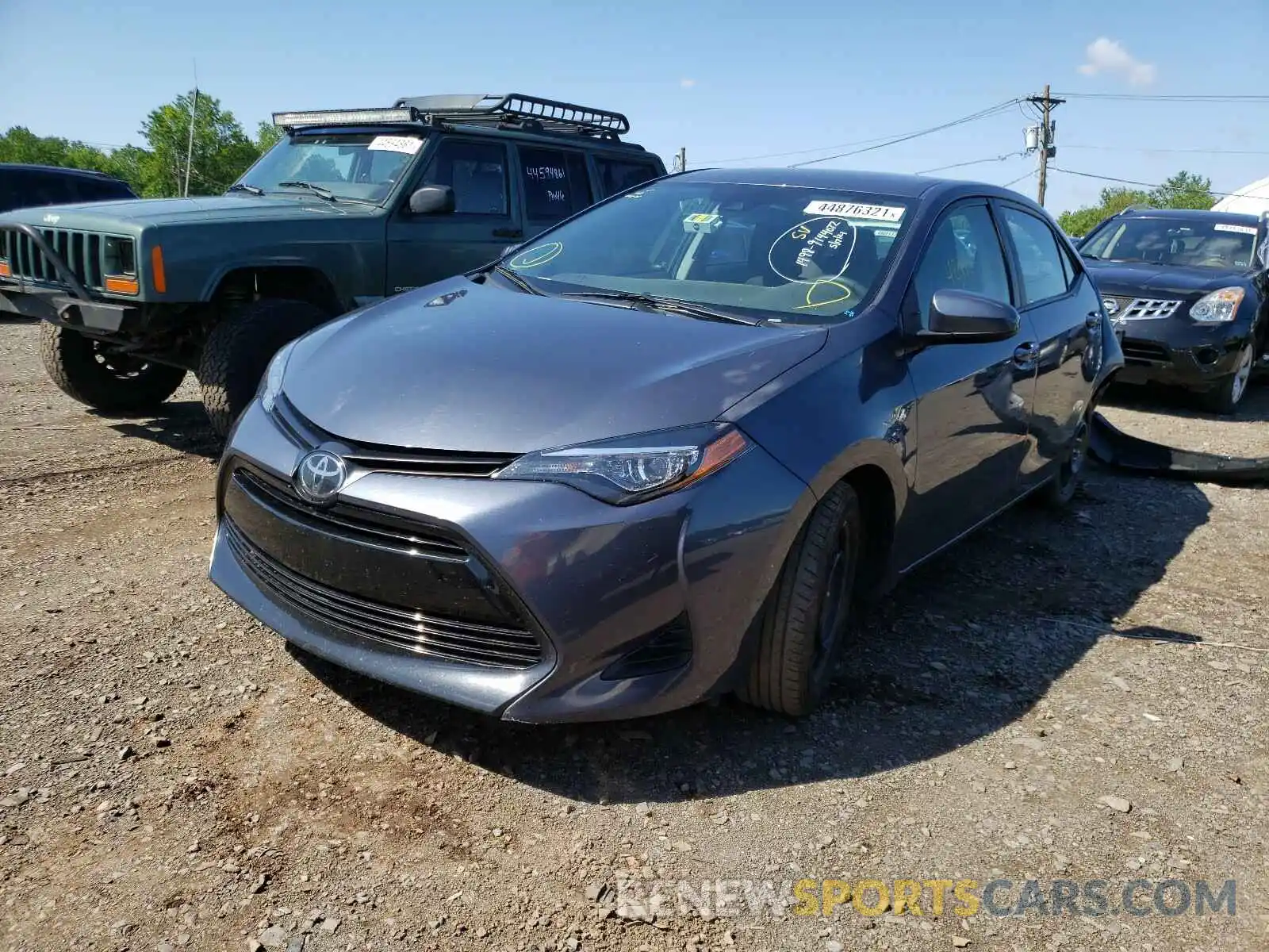 2 Photograph of a damaged car 5YFBURHE7KP886439 TOYOTA COROLLA 2019