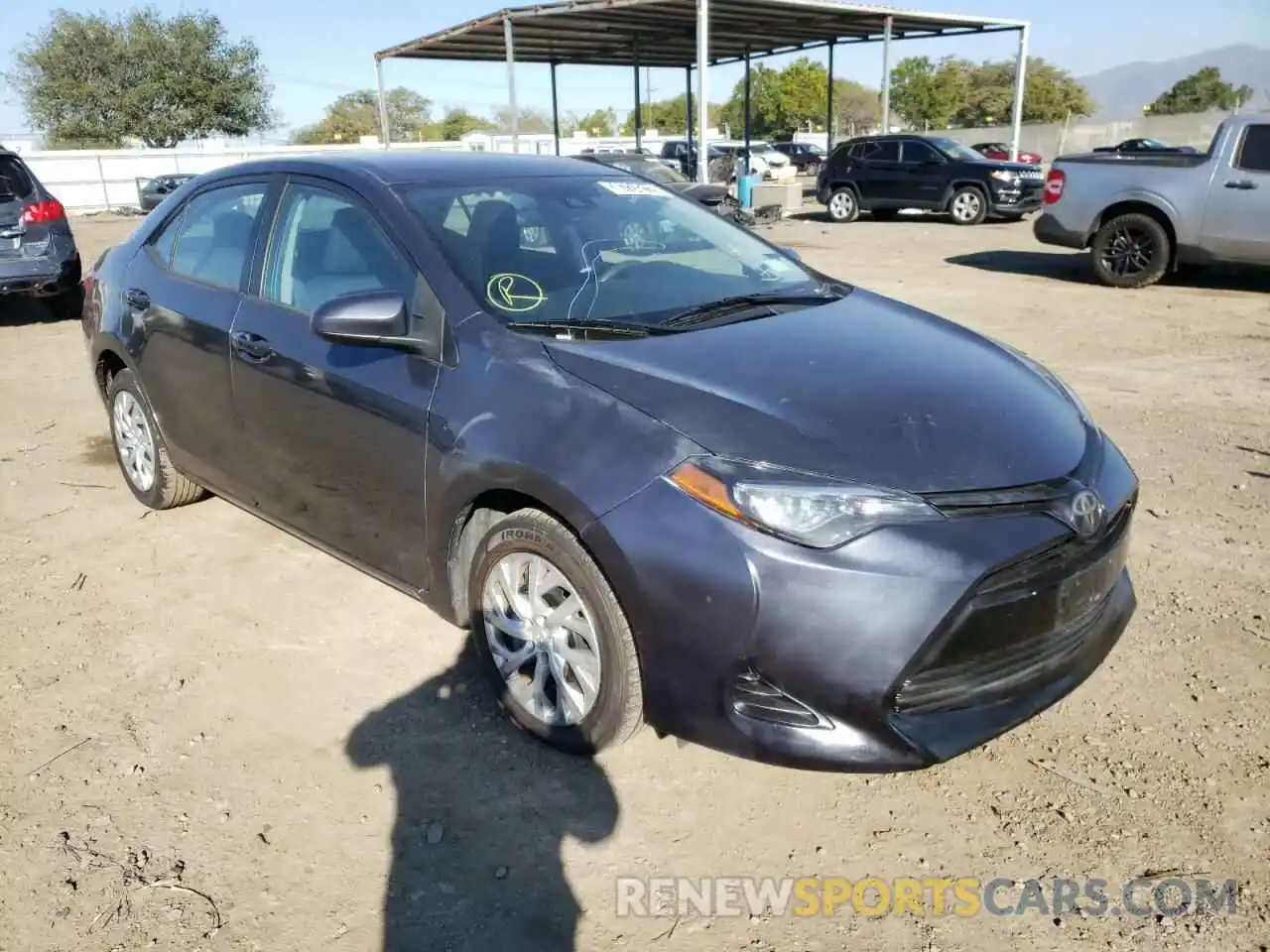 1 Photograph of a damaged car 5YFBURHE7KP886750 TOYOTA COROLLA 2019