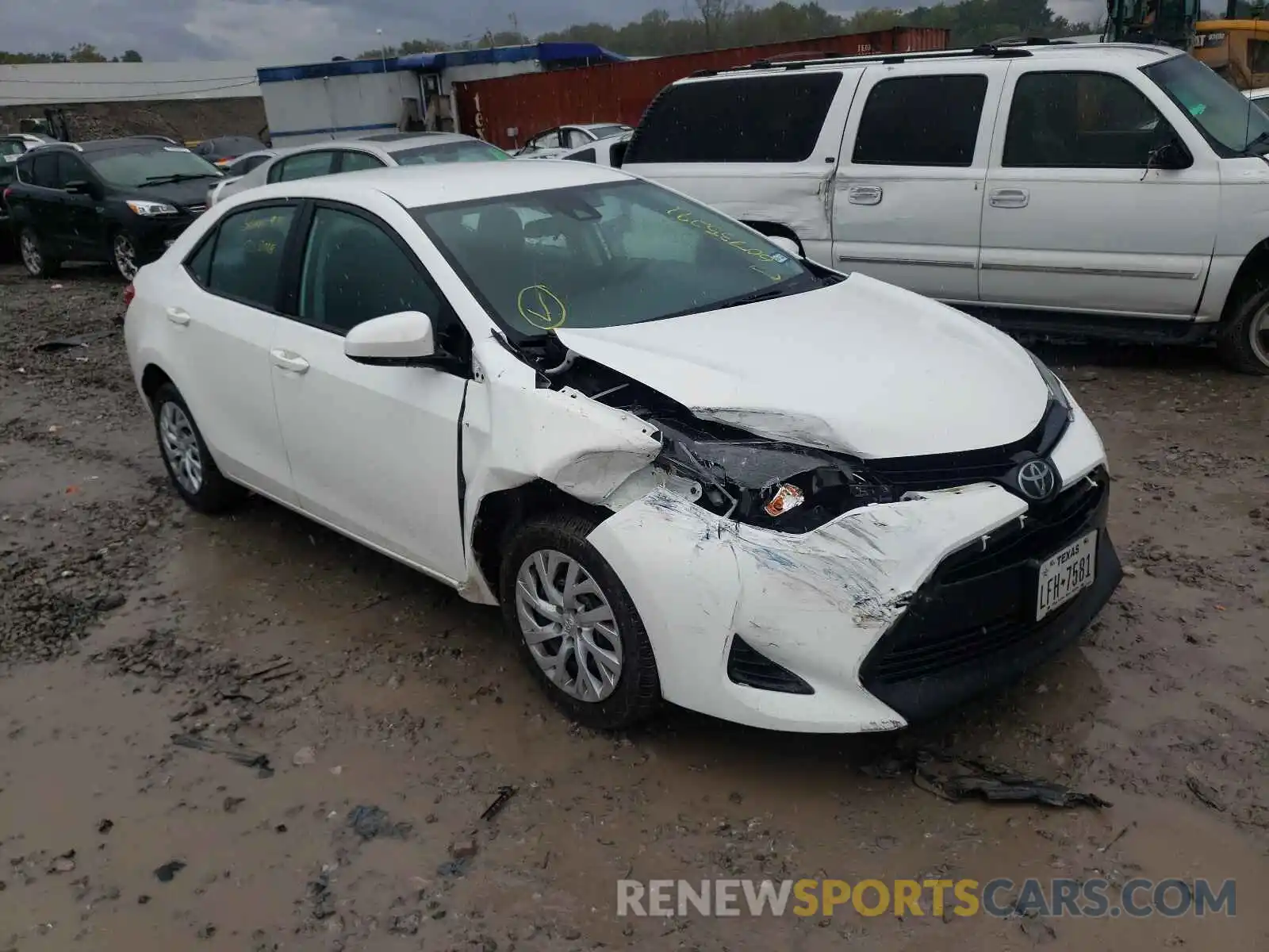 1 Photograph of a damaged car 5YFBURHE7KP889650 TOYOTA COROLLA 2019