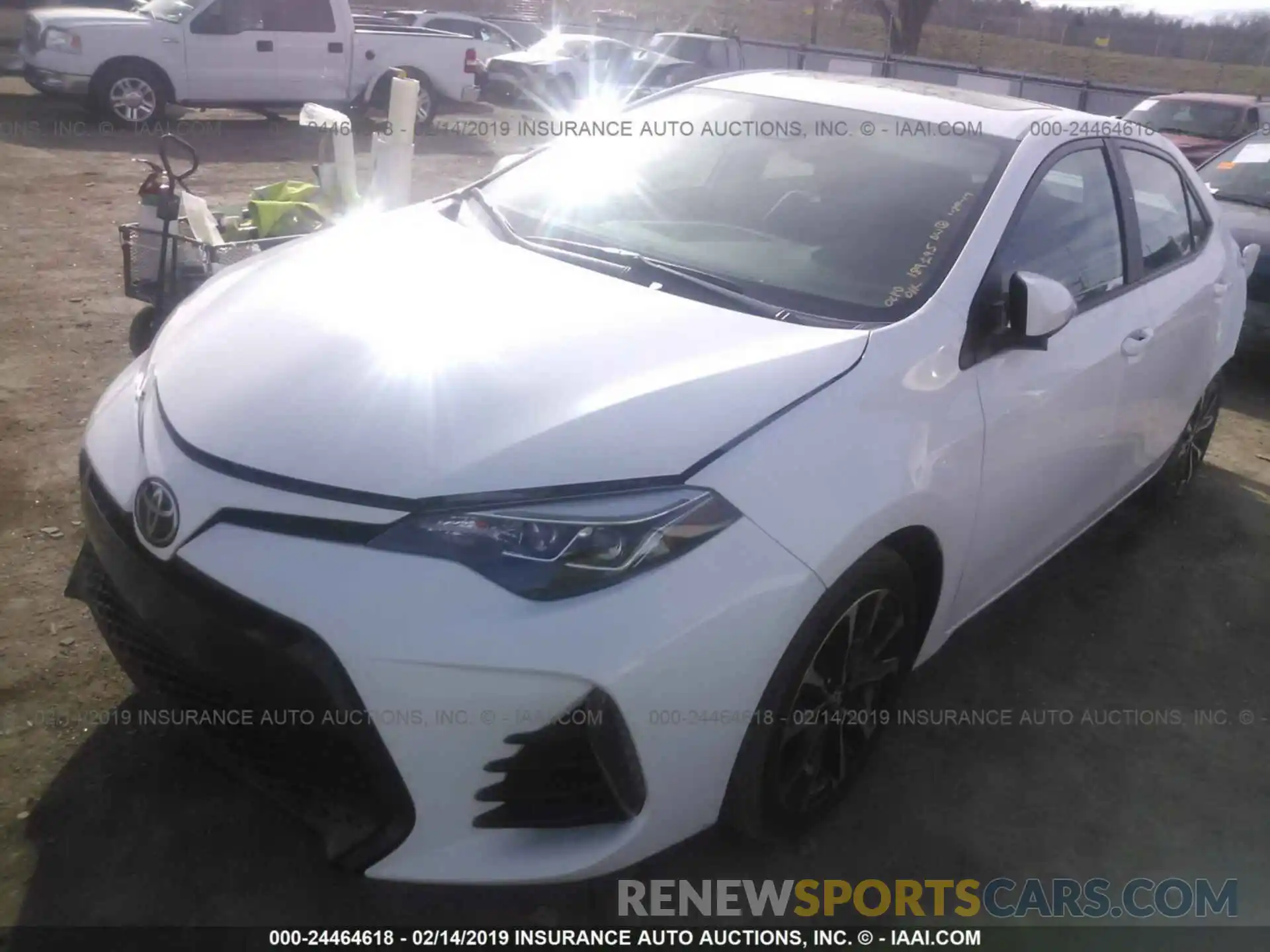 2 Photograph of a damaged car 5YFBURHE7KP894458 TOYOTA COROLLA 2019