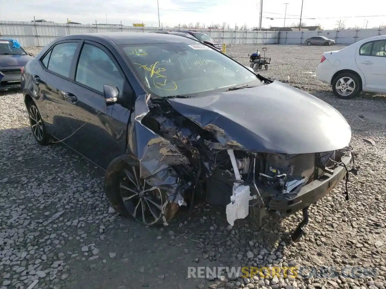 1 Photograph of a damaged car 5YFBURHE7KP895545 TOYOTA COROLLA 2019