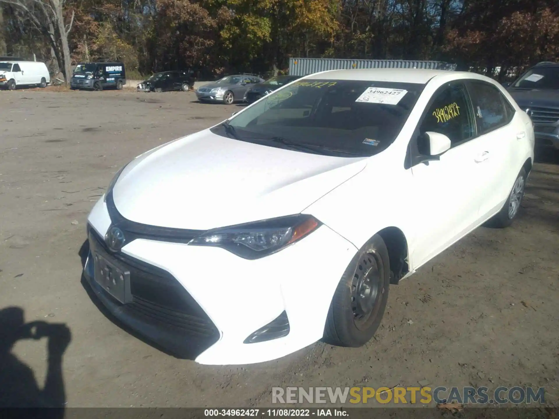 2 Photograph of a damaged car 5YFBURHE7KP896324 TOYOTA COROLLA 2019