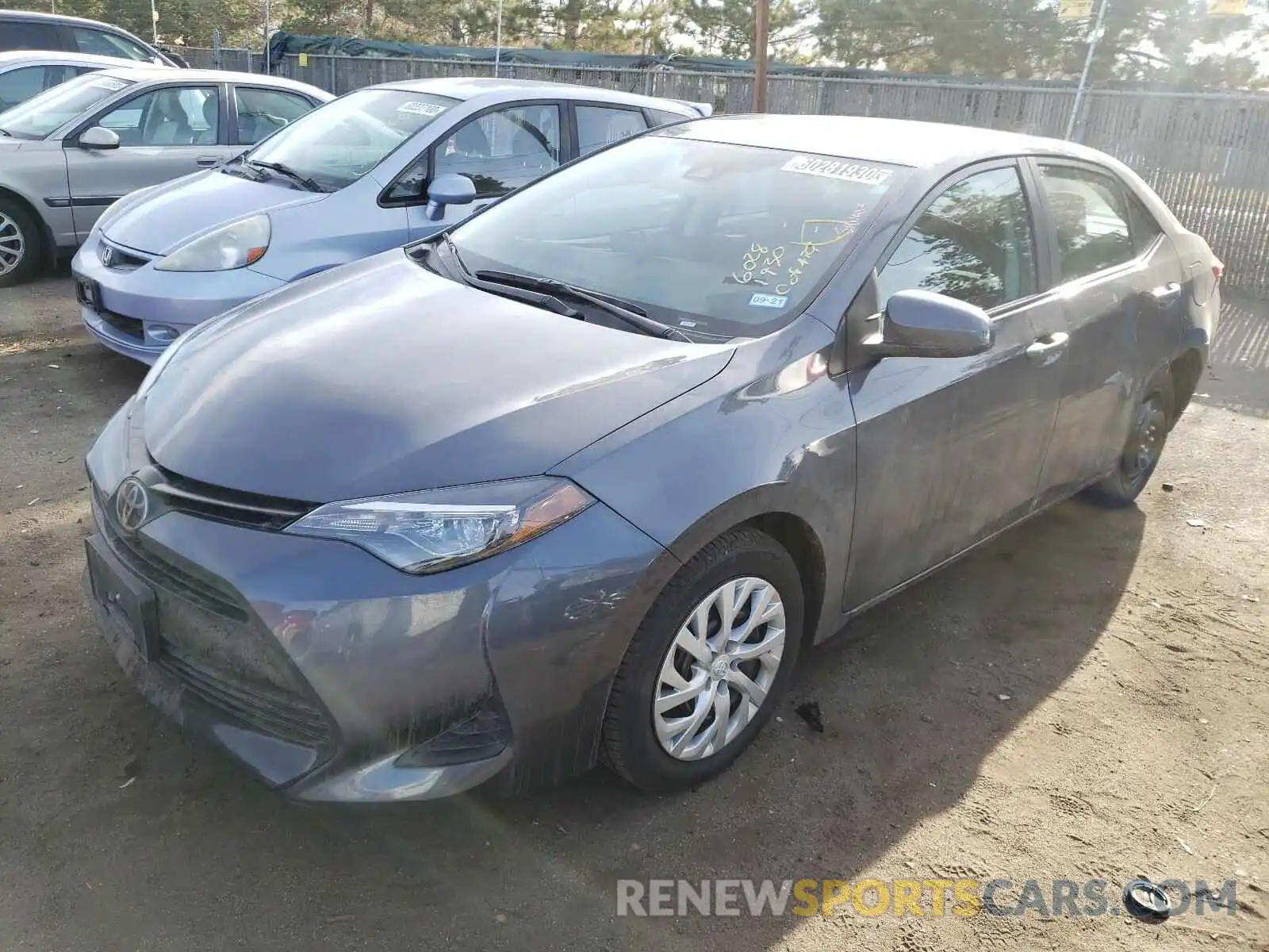 2 Photograph of a damaged car 5YFBURHE7KP896632 TOYOTA COROLLA 2019