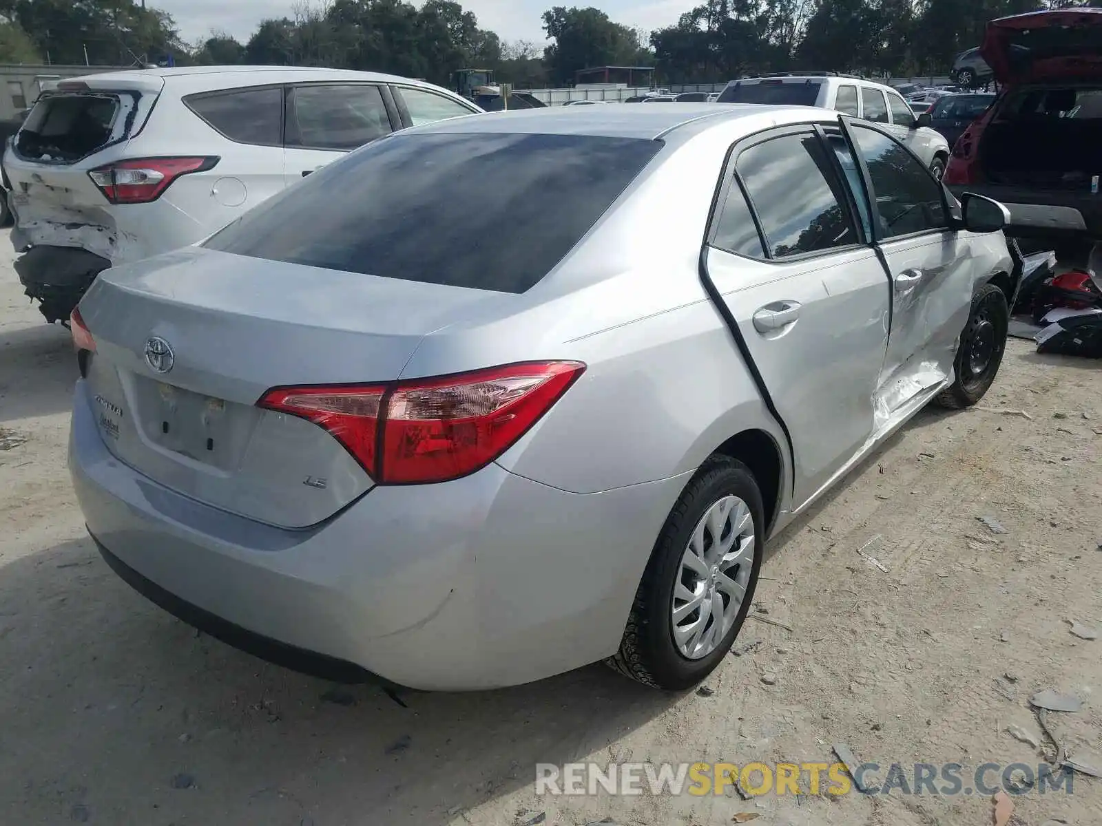 4 Photograph of a damaged car 5YFBURHE7KP896856 TOYOTA COROLLA 2019