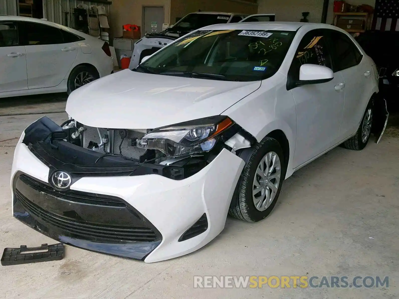 2 Photograph of a damaged car 5YFBURHE7KP897280 TOYOTA COROLLA 2019