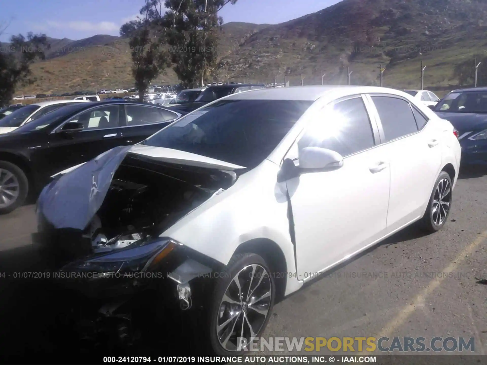 2 Photograph of a damaged car 5YFBURHE7KP897506 TOYOTA COROLLA 2019