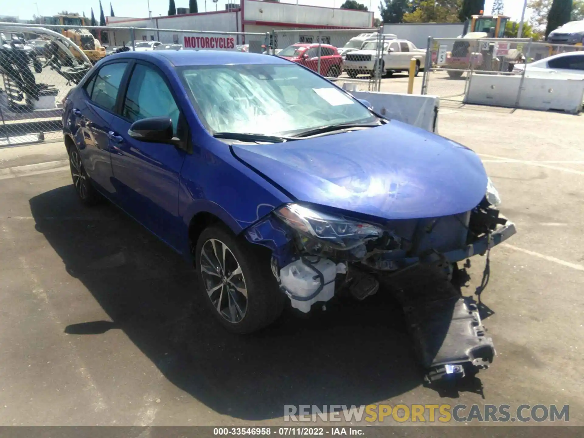 1 Photograph of a damaged car 5YFBURHE7KP898235 TOYOTA COROLLA 2019