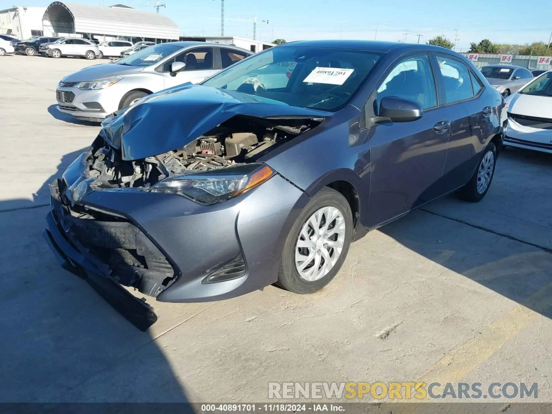 2 Photograph of a damaged car 5YFBURHE7KP899031 TOYOTA COROLLA 2019