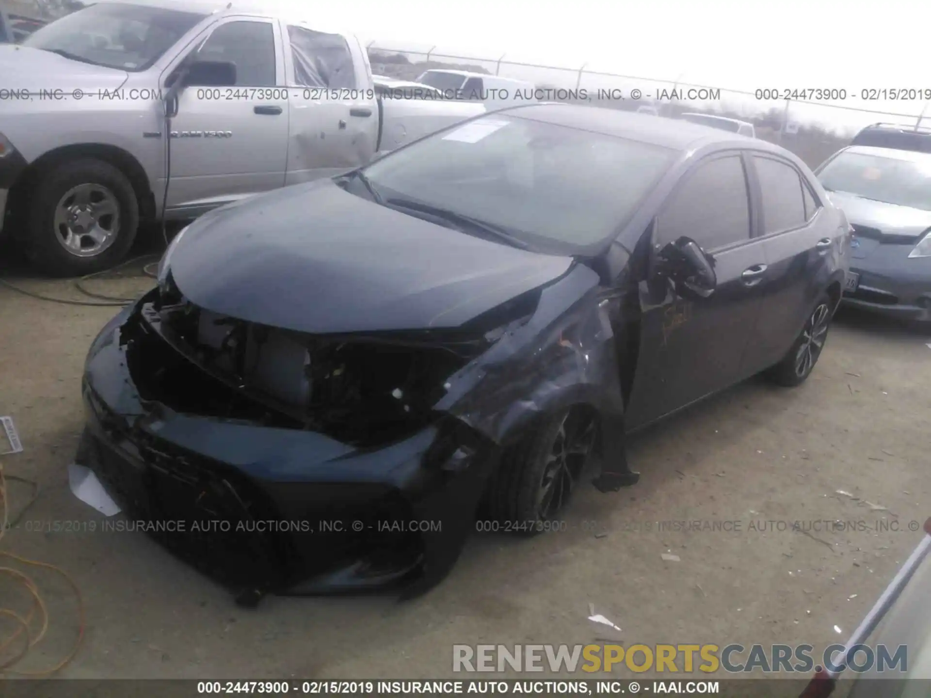 2 Photograph of a damaged car 5YFBURHE7KP901909 TOYOTA COROLLA 2019