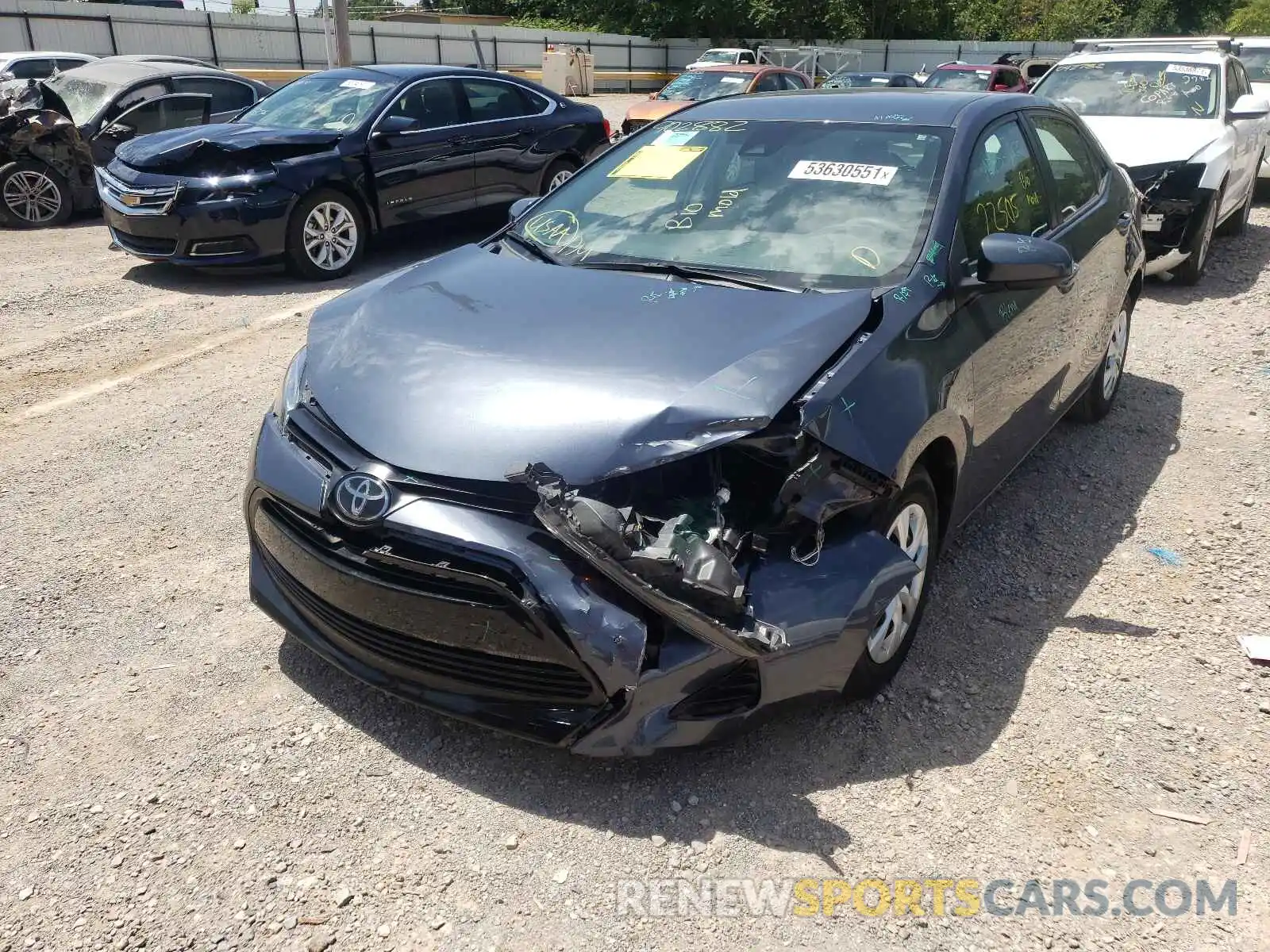 9 Photograph of a damaged car 5YFBURHE7KP902882 TOYOTA COROLLA 2019