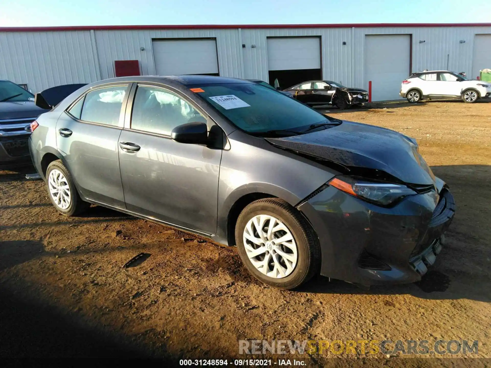 1 Photograph of a damaged car 5YFBURHE7KP902932 TOYOTA COROLLA 2019