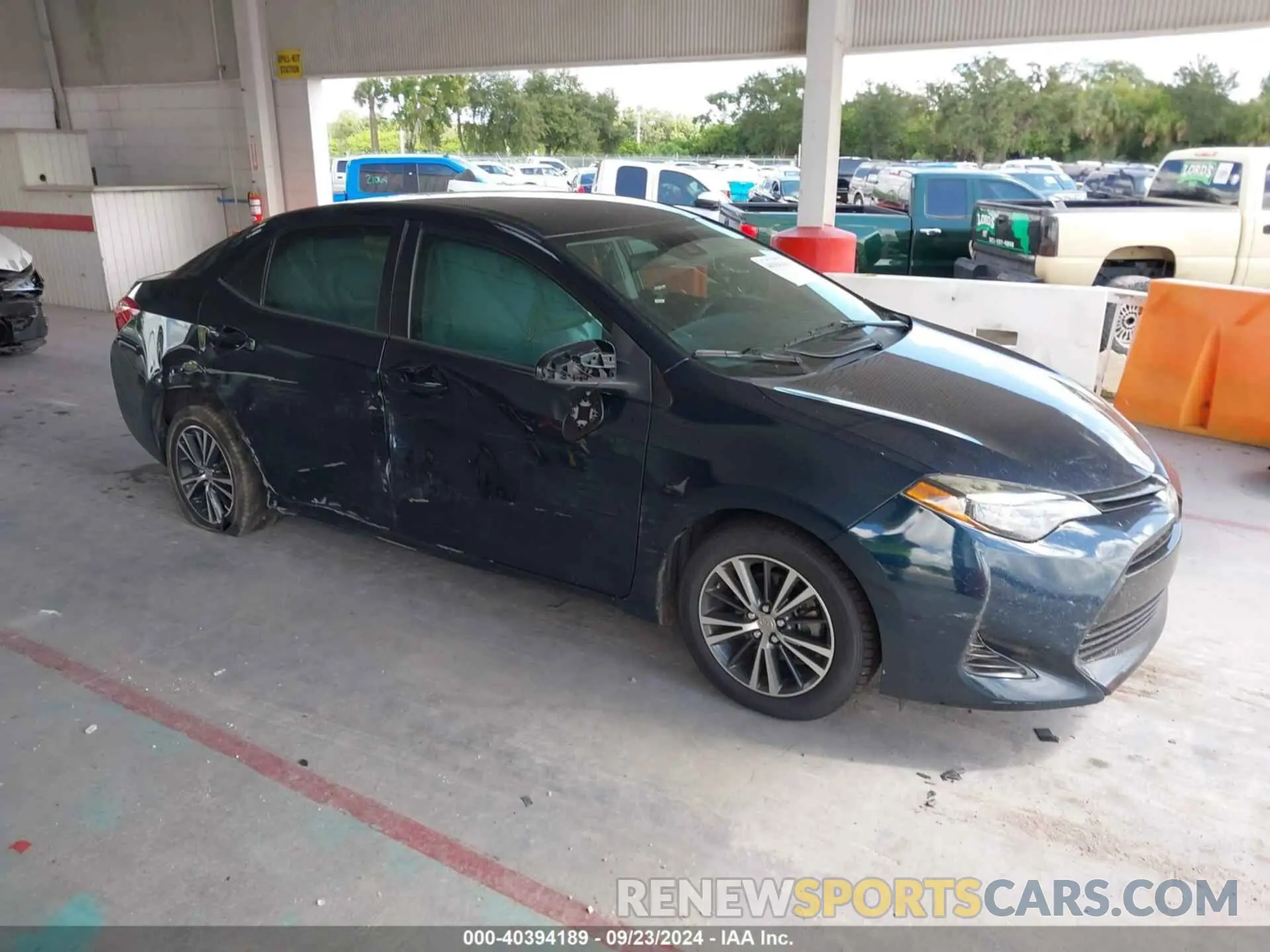 1 Photograph of a damaged car 5YFBURHE7KP904387 TOYOTA COROLLA 2019